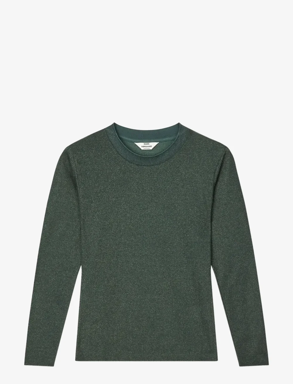 Mads Nørgaard - 2x2 Lurex Tuba Tee LS - pullover - green gables - 0