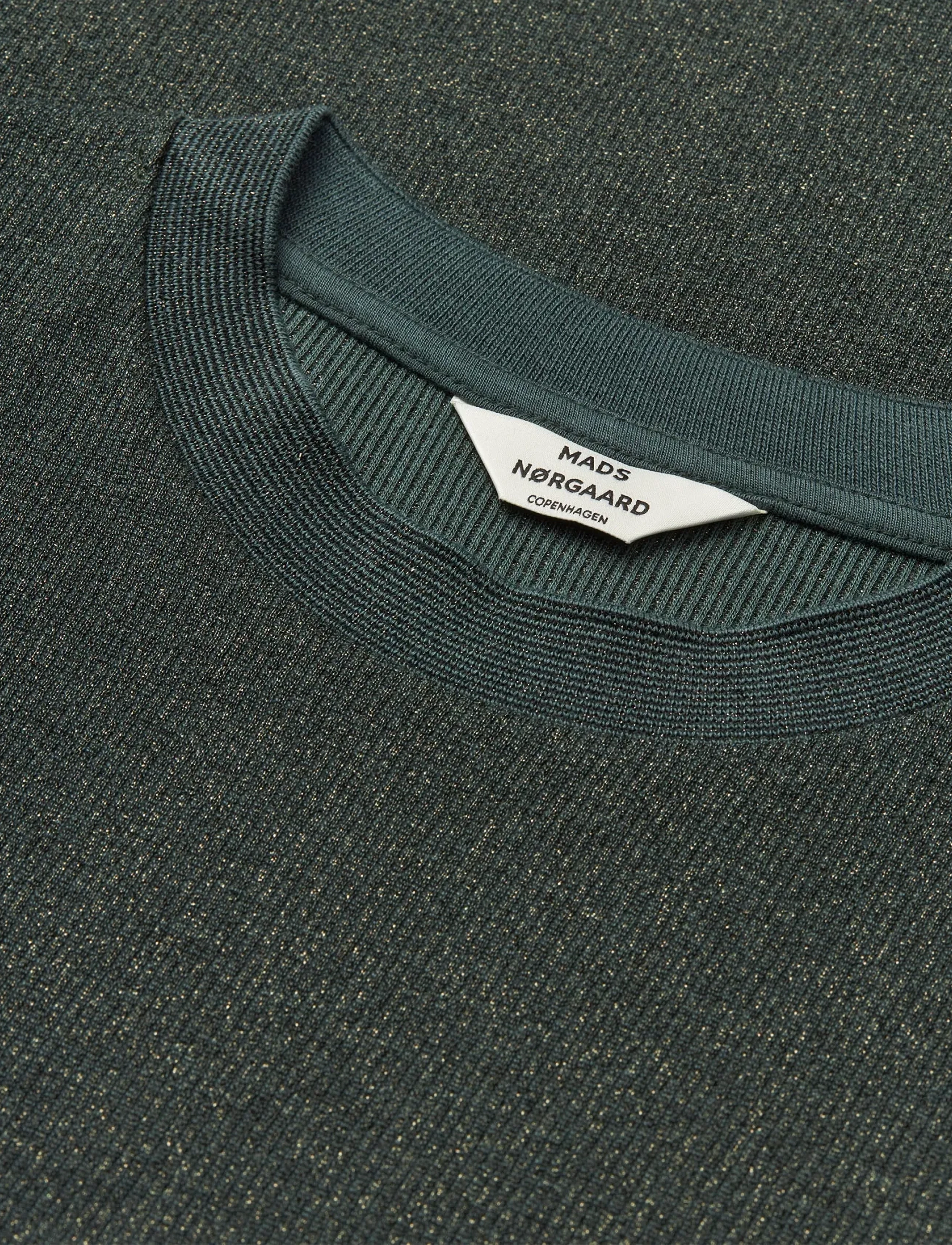 Mads Nørgaard - 2x2 Lurex Tuba Tee LS - striktrøjer - green gables - 1