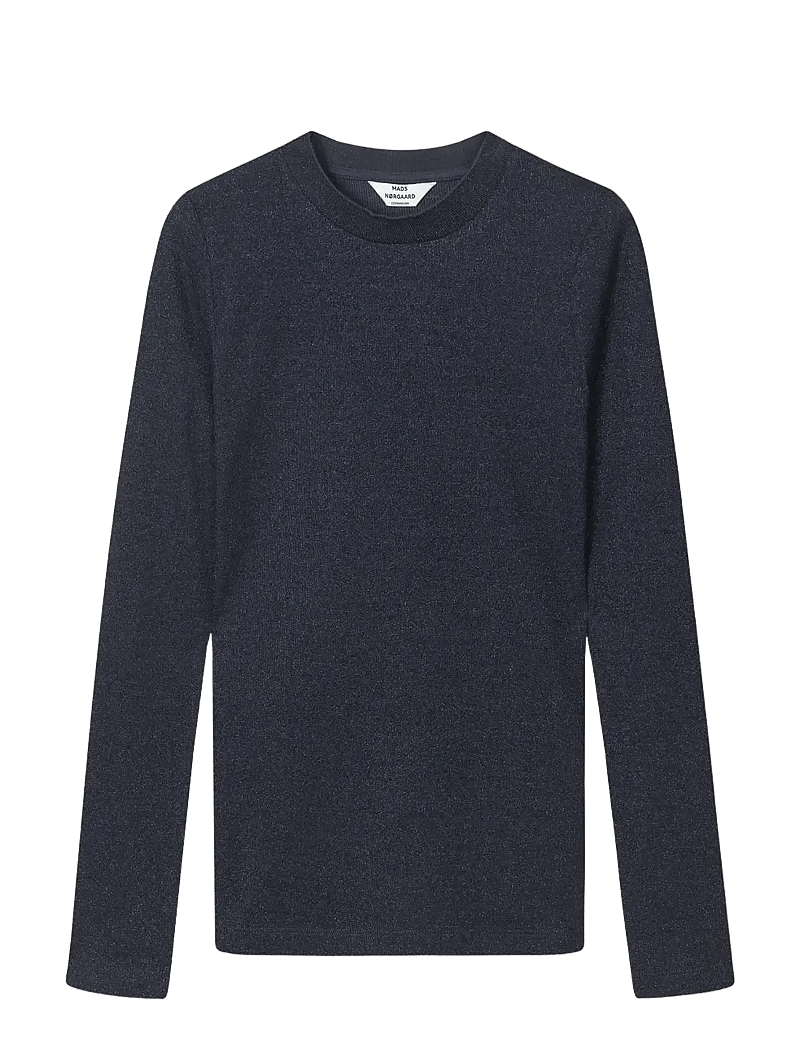 Mads Nørgaard - 2x2 Lurex Tuba Tee LS - pullover - parisian night - 1