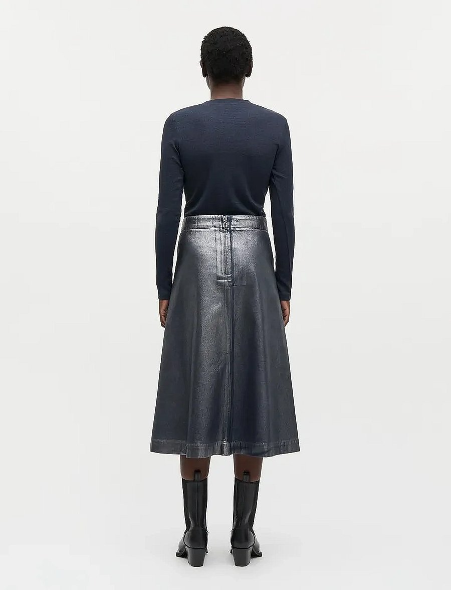 Mads Nørgaard - 2x2 Lurex Tuba Tee LS - striktrøjer - parisian night - 2