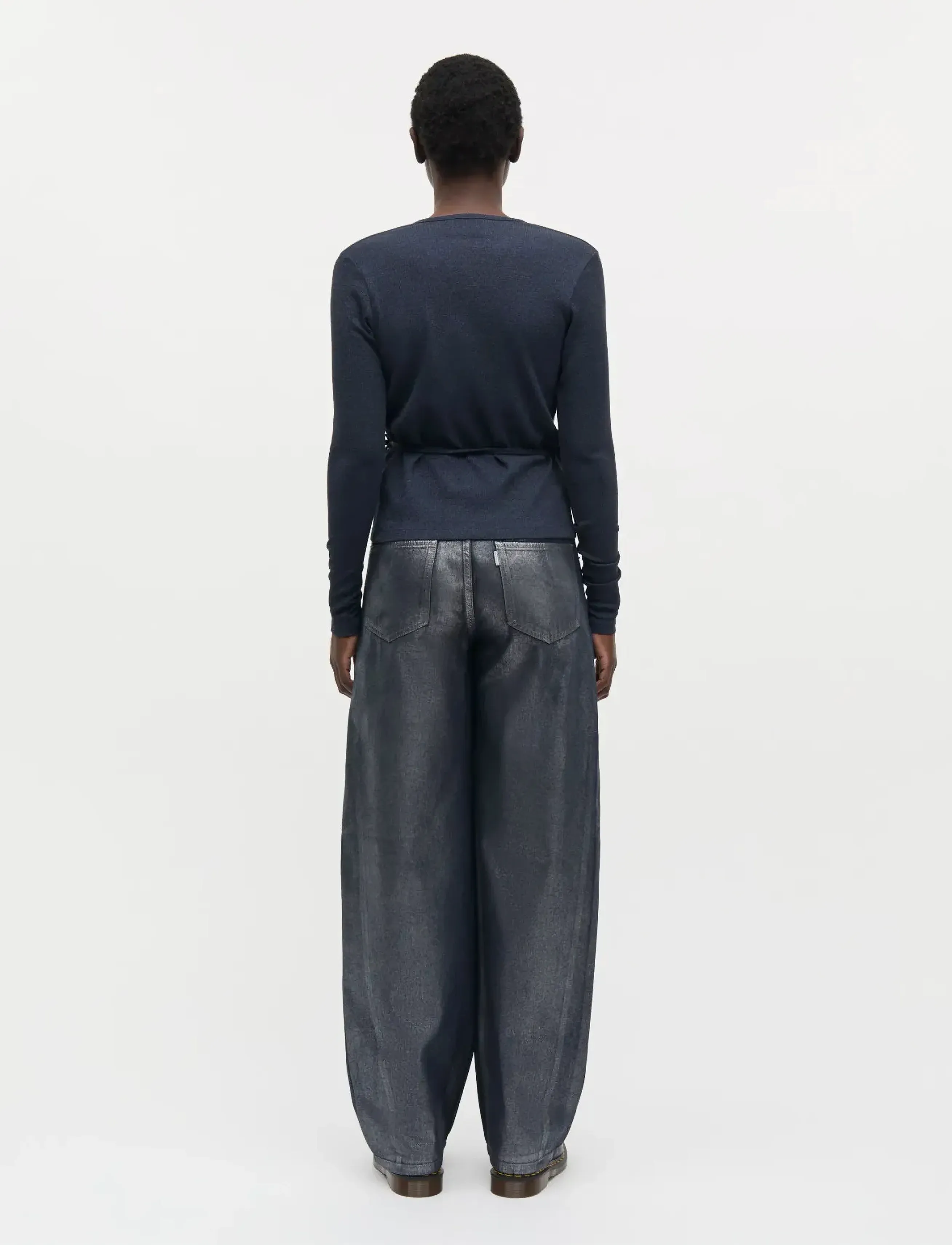 Mads Nørgaard - 2x2 Lurex Susi LS Top - strickjacken - parisian night - 2