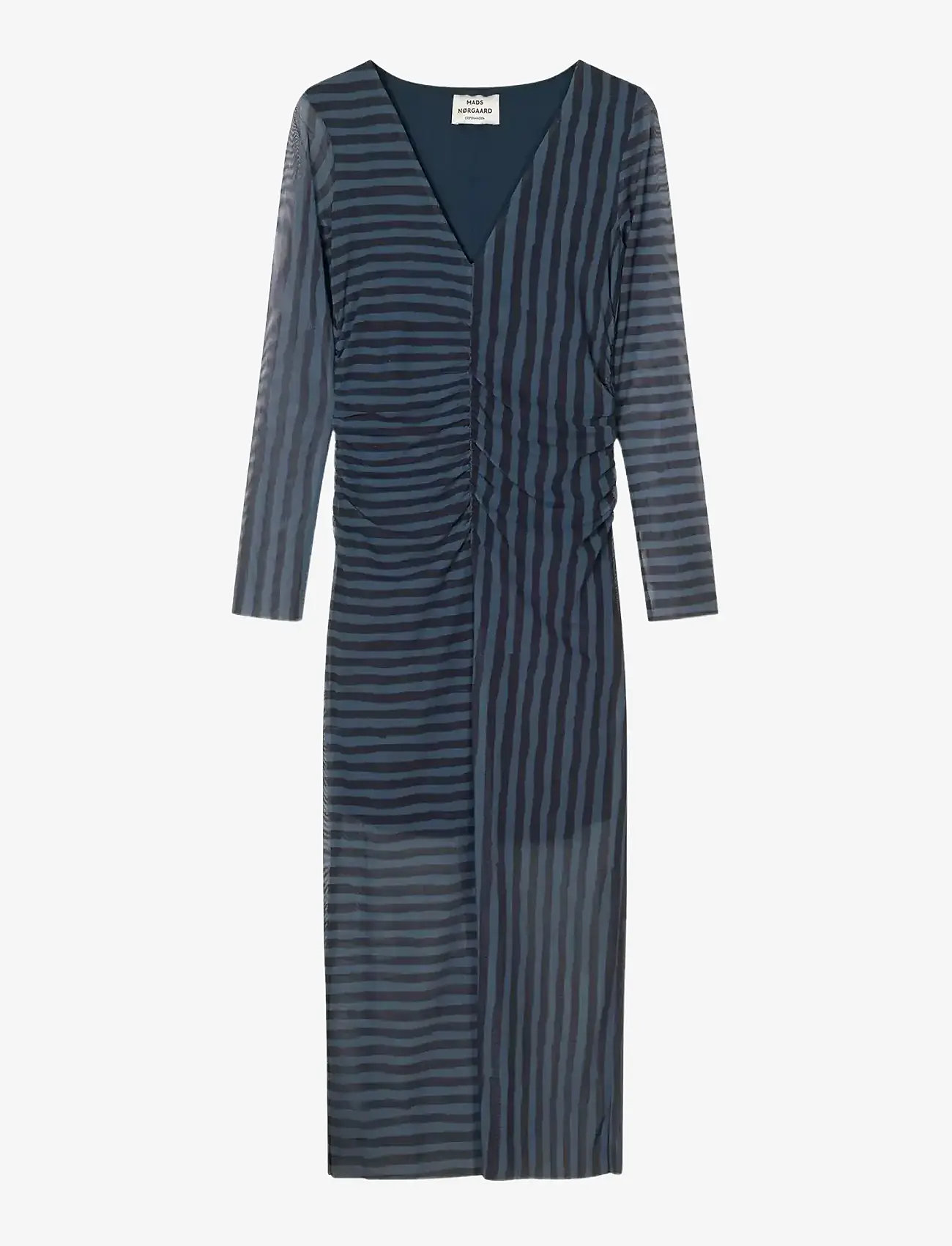 Mads Nørgaard - Misa Dress AOP - midiklänningar - parisian night/black - 1