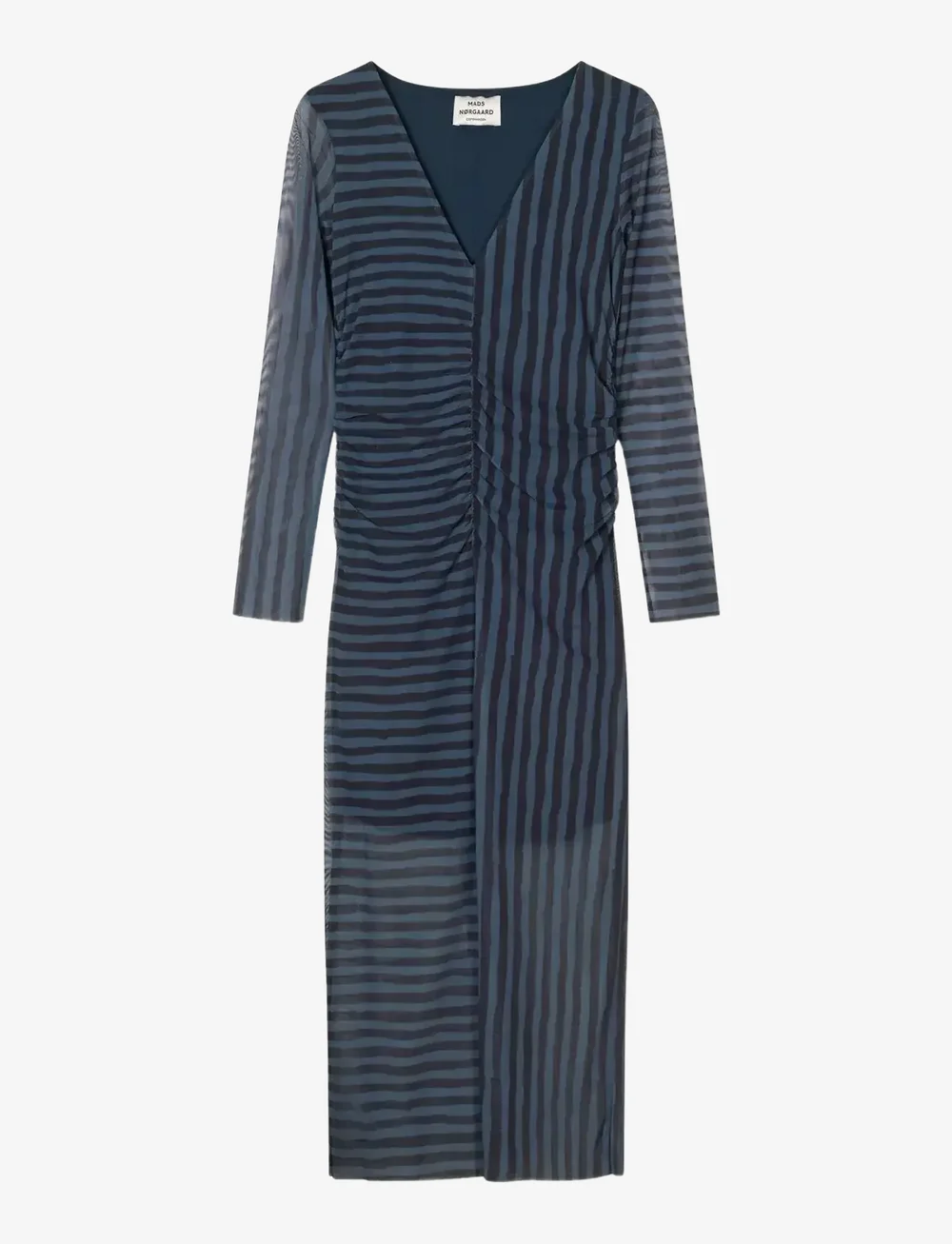 Mads Nørgaard - Misa Dress AOP - midiklänningar - parisian night/black - 1