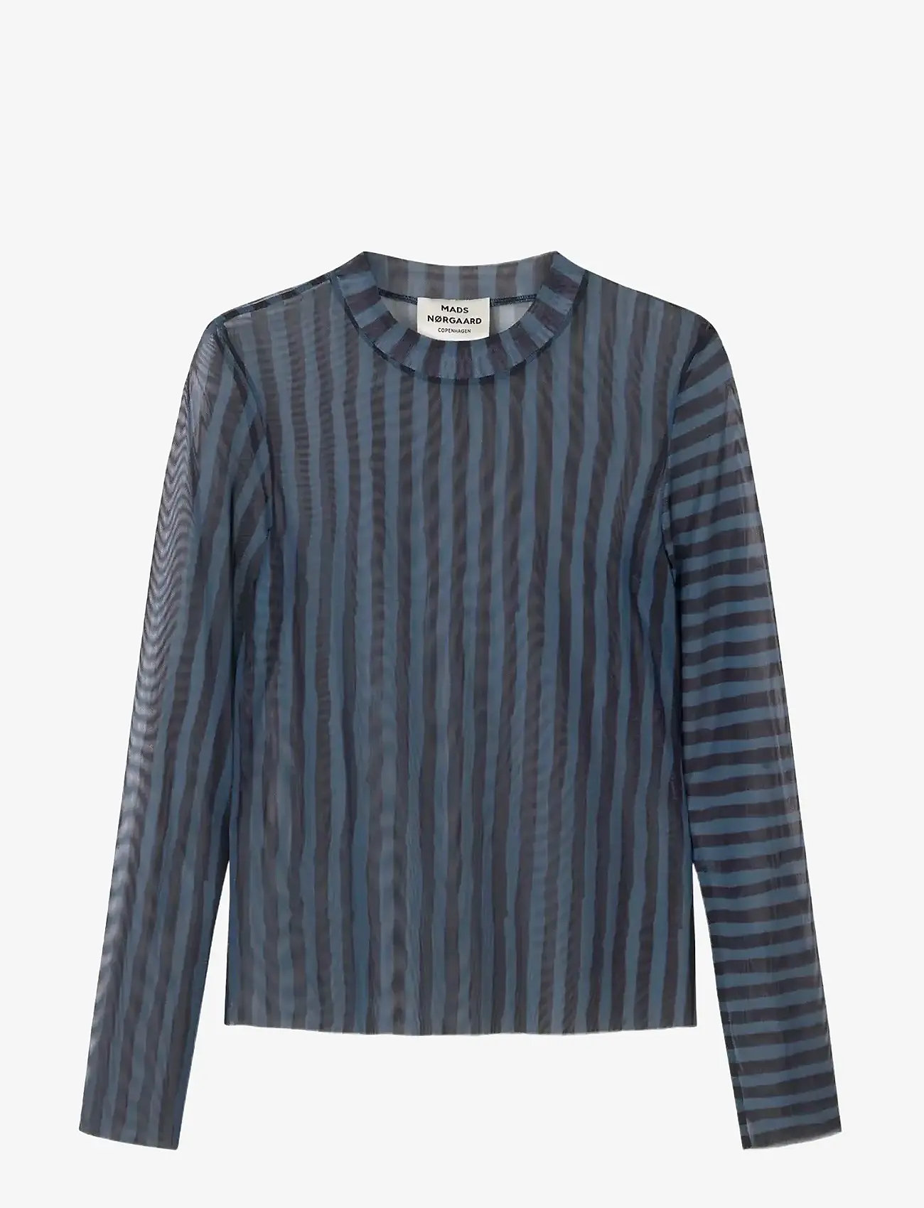 Mads Nørgaard - My Mesh Mia Top AOP - sügisesed riided - parisian night/black - 0