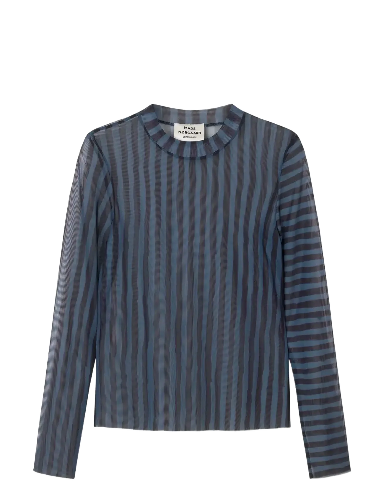 Mads Nørgaard - My Mesh Mia Top AOP - pikkade varrukatega topid - parisian night/black - 1
