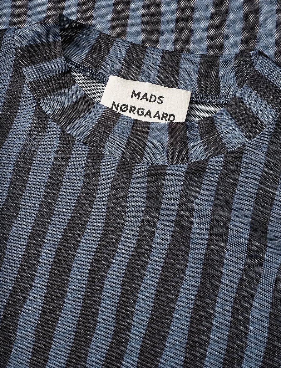 Mads Nørgaard - My Mesh Mia Top AOP - pikkade varrukatega topid - parisian night/black - 3