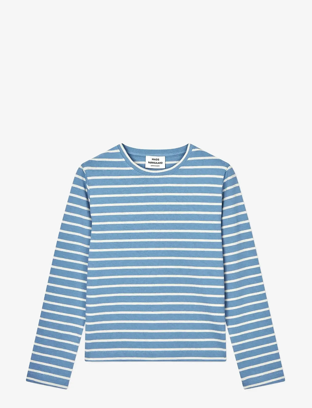 Mads Nørgaard - Pablo Maggie Tee LS - autumn clothing - faded denim/vanilla ice - 0