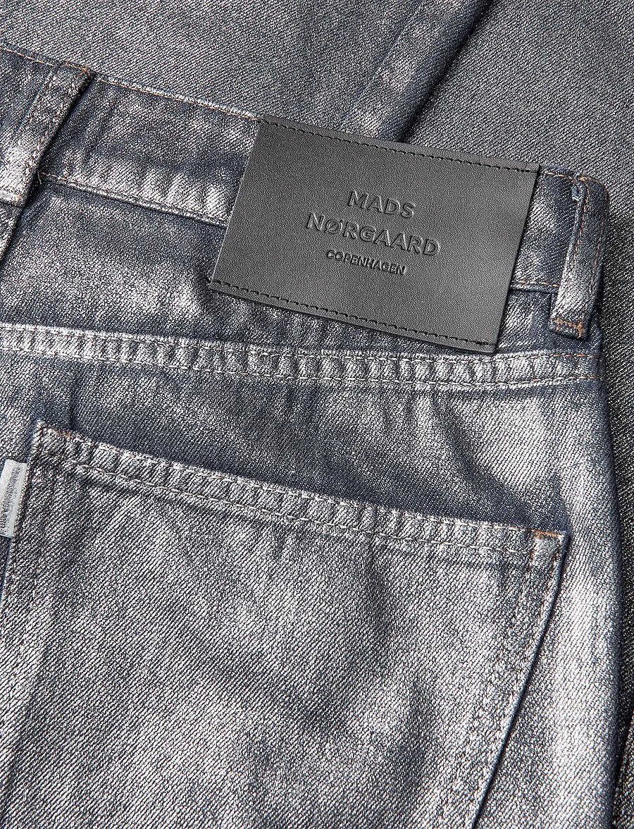 Mads Nørgaard - Metallic Denim Christel Jeans - vida jeans - vintage blue/gun metal - 3