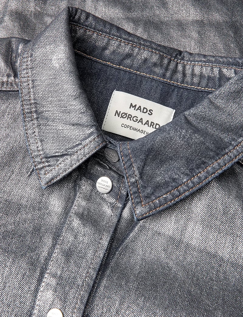 Mads Nørgaard - Metallic Denim Calva Shirt - jeanshemden - vintage blue/gun metal - 3
