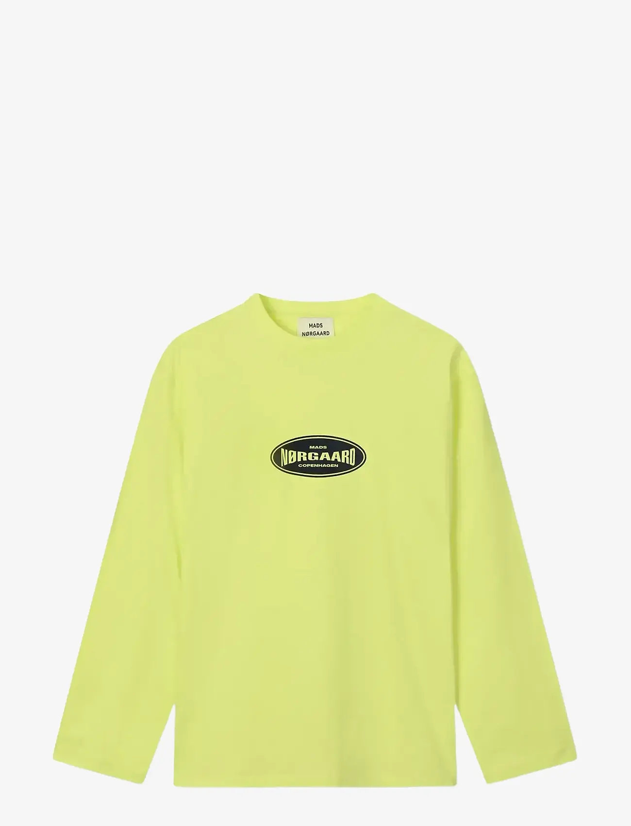 Mads Nørgaard - Single Cotton Jerry Tee LS - langærmede toppe - sunny lime - 0