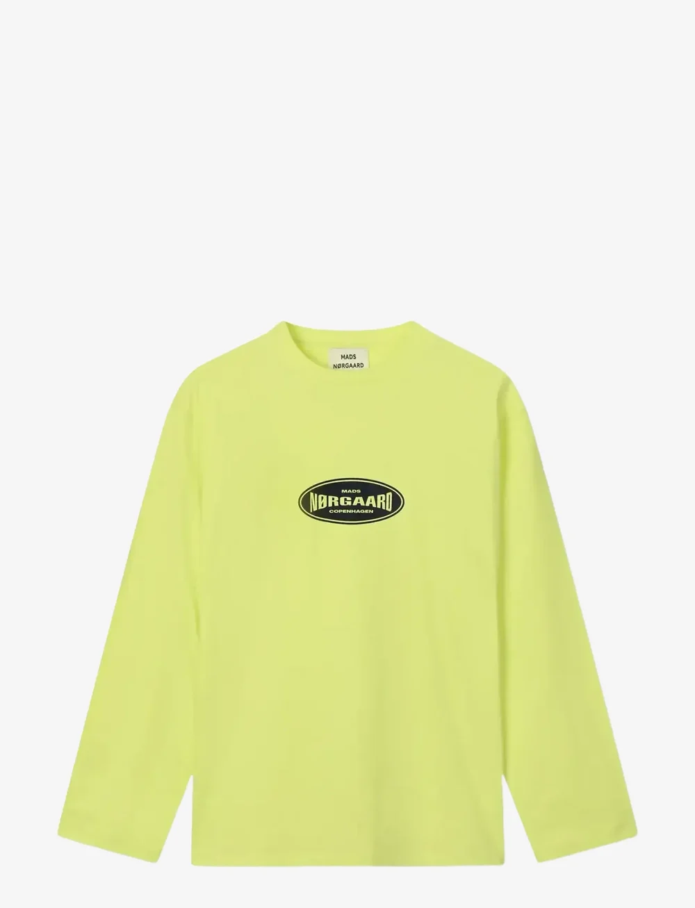 Mads Nørgaard - Single Cotton Jerry Tee LS - pitkähihaiset t-paidat - sunny lime - 0