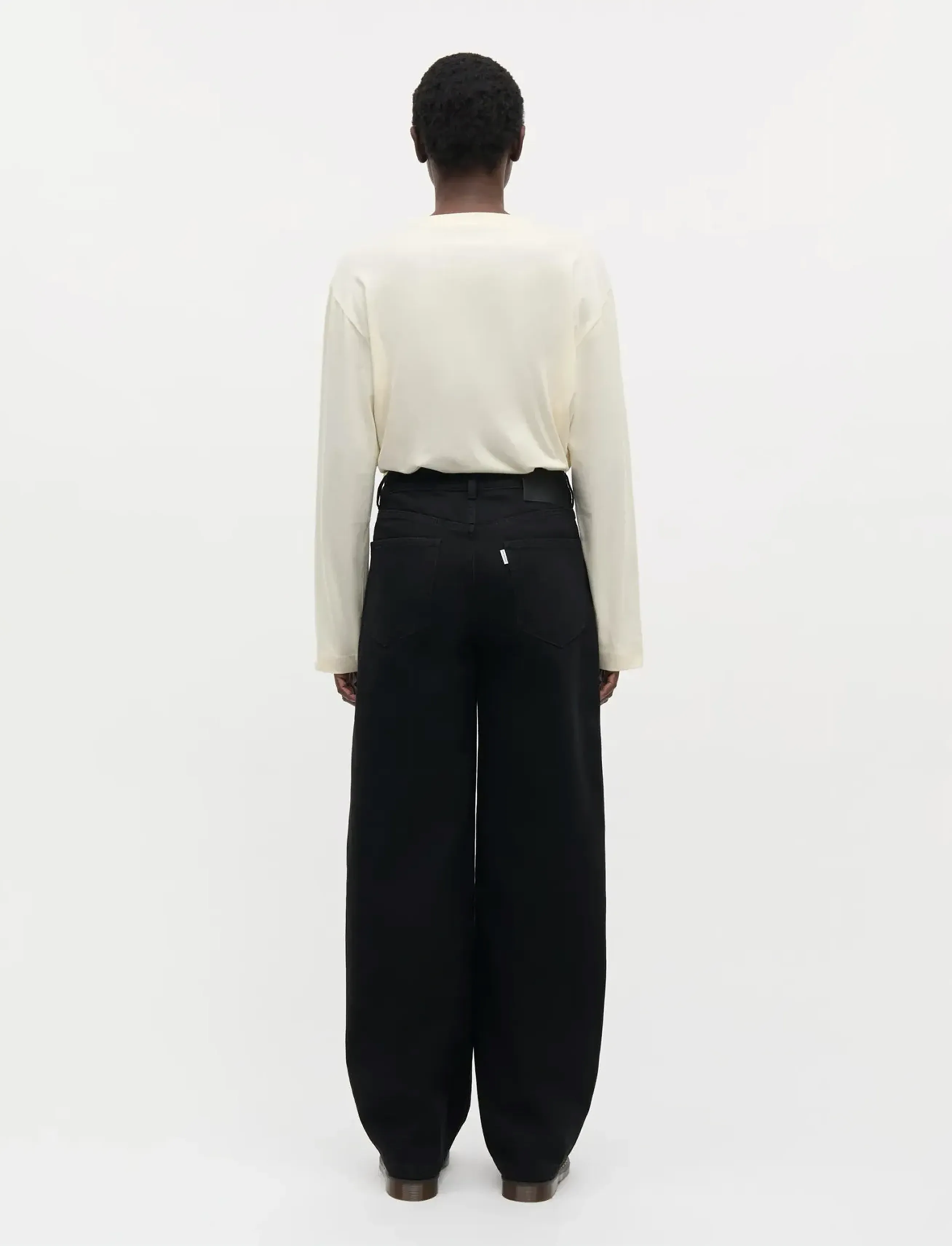 Mads Nørgaard - Dyed Denim Christel Jeans - brede jeans - black - 2