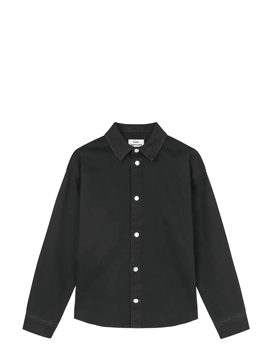 Mads Nørgaard - Dyed Denim Gisla Shirt - džinsiniai marškiniai - black - 1