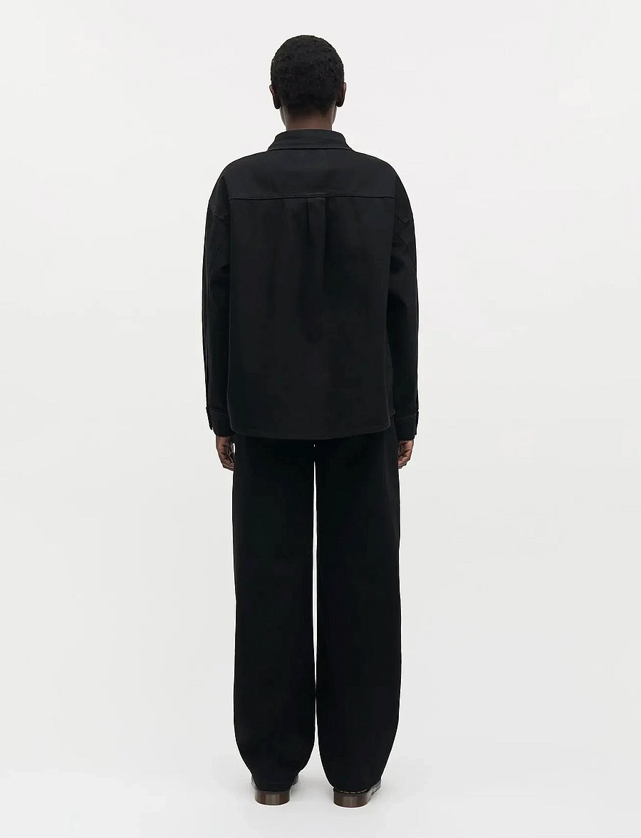 Mads Nørgaard - Dyed Denim Gisla Shirt - džinsiniai marškiniai - black - 2