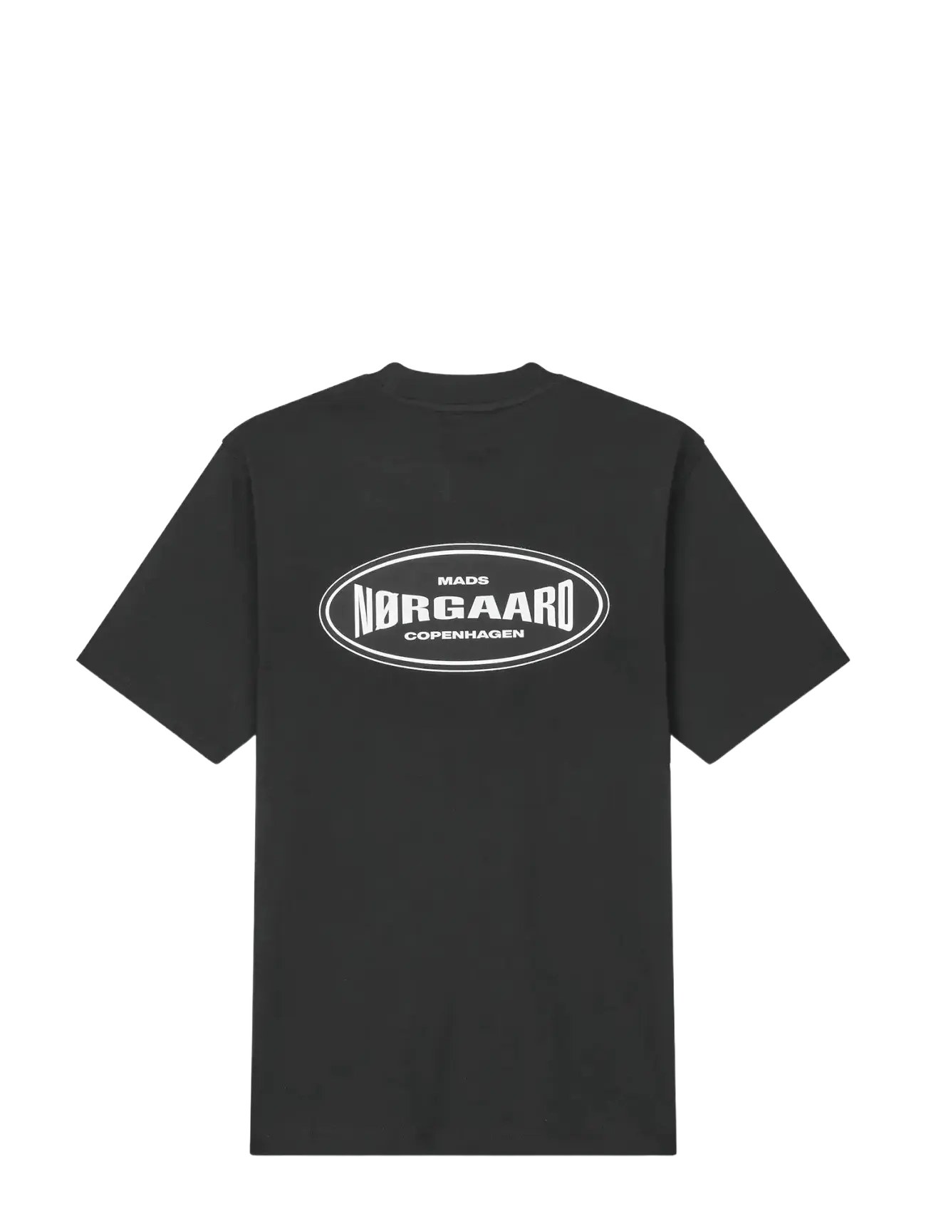 Mads Nørgaard - Cotton Jersey Big Logo Frode Tee - kortærmede t-shirts - black - 2