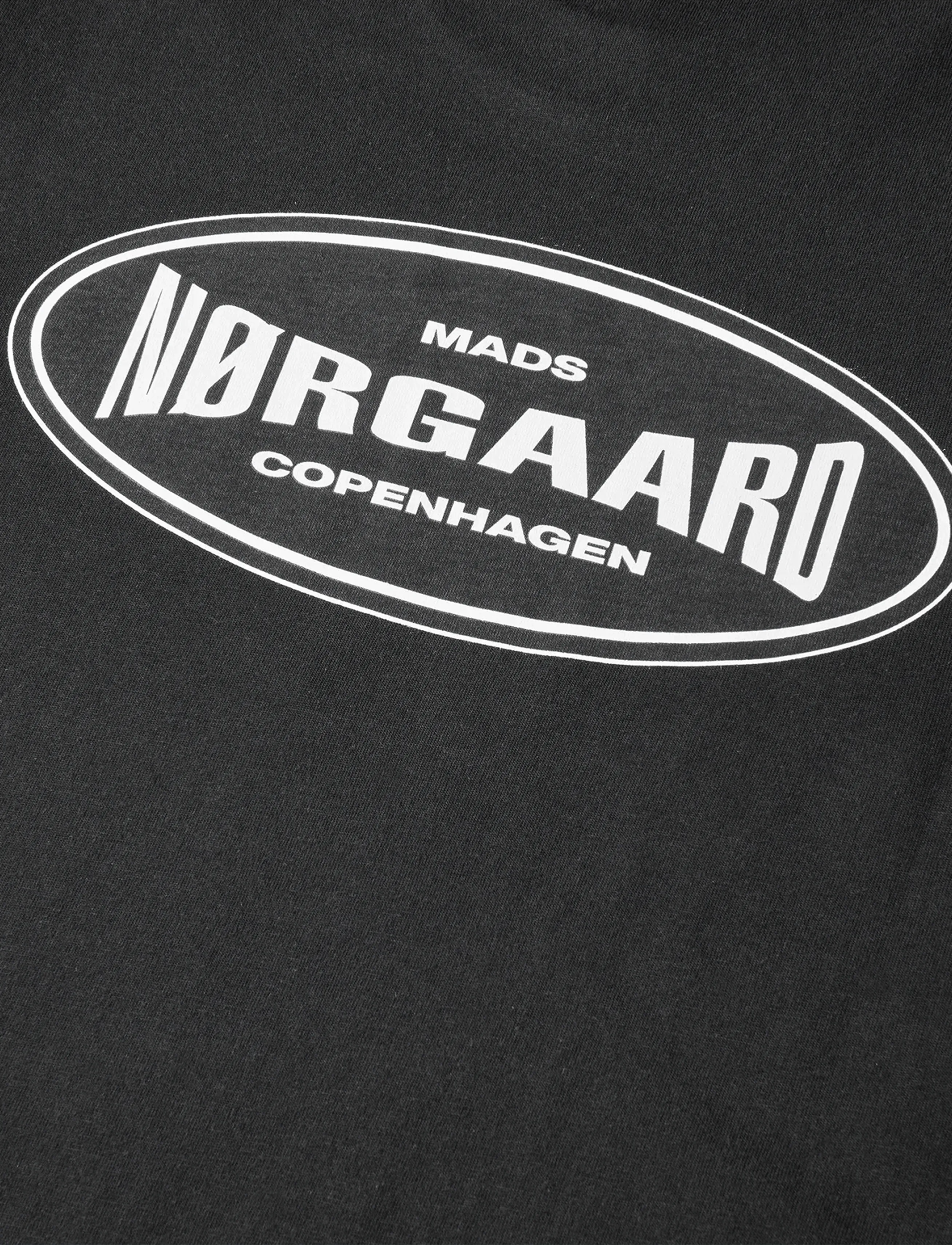 Mads Nørgaard - Cotton Jersey Big Logo Frode Tee - kortærmede t-shirts - black - 4