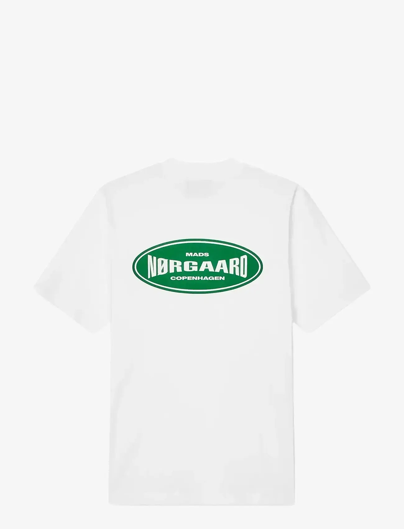Mads Nørgaard - Cotton Jersey Big Logo Frode Tee - short-sleeved t-shirts - white - 2