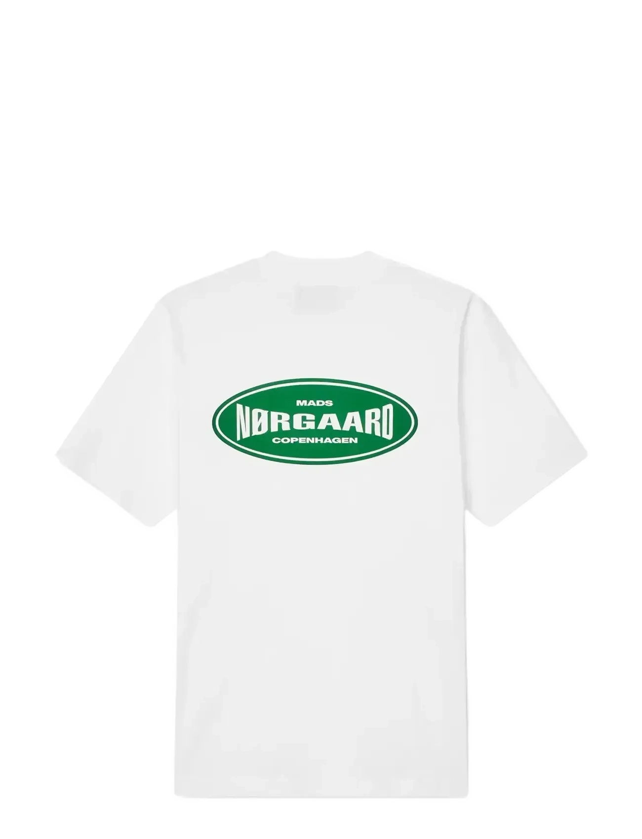 Mads Nørgaard - Cotton Jersey Big Logo Frode Tee - kurzärmelig - white - 2