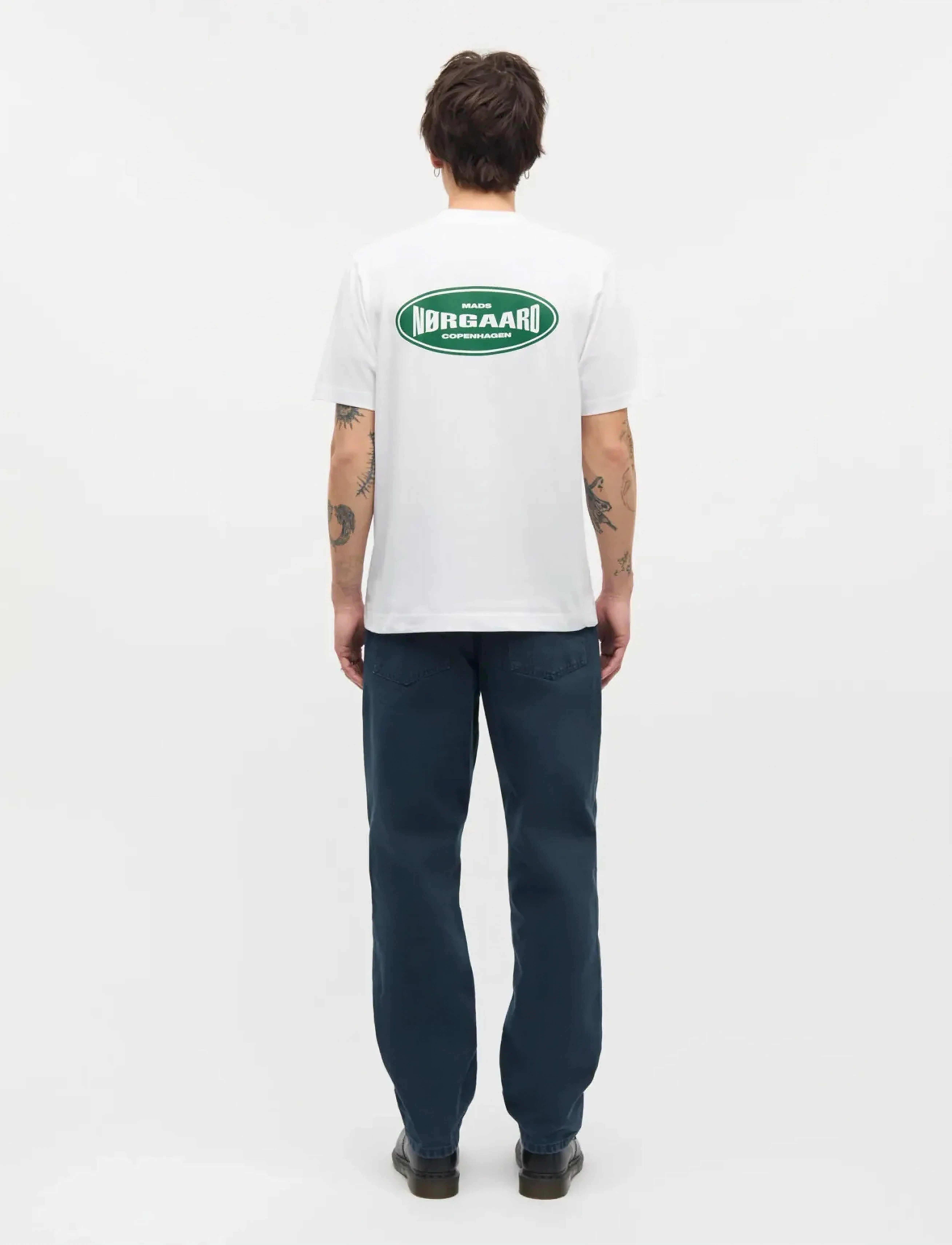 Mads Nørgaard Cotton Jersey Big Logo Frode Tee t-shirts med tryck herr – bild 2