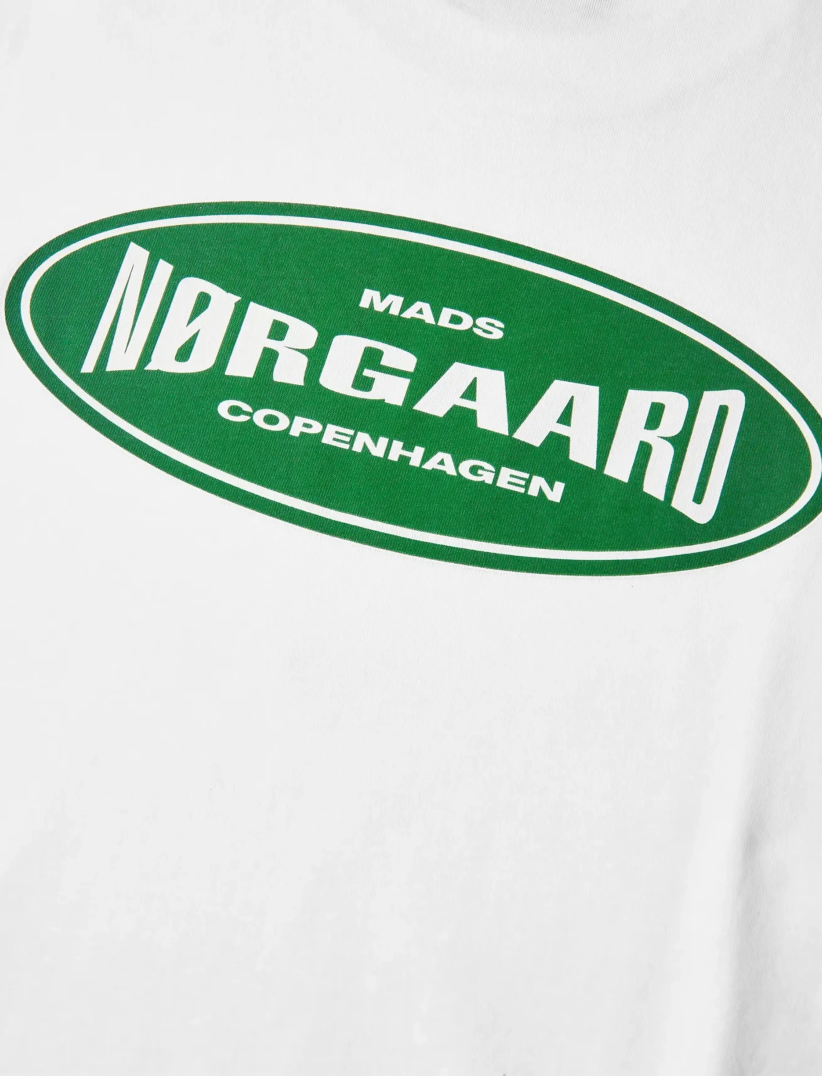 Mads Nørgaard - Cotton Jersey Big Logo Frode Tee - kurzärmelig - white - 4