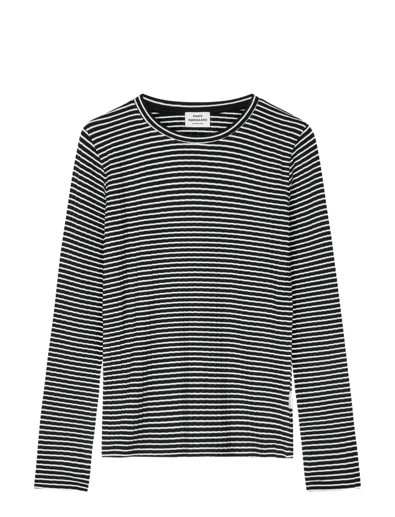 Mads Nørgaard 5x5 Stripe Talika Top - T-shirts & Tops - BLACK/VANILLA ICE / multi