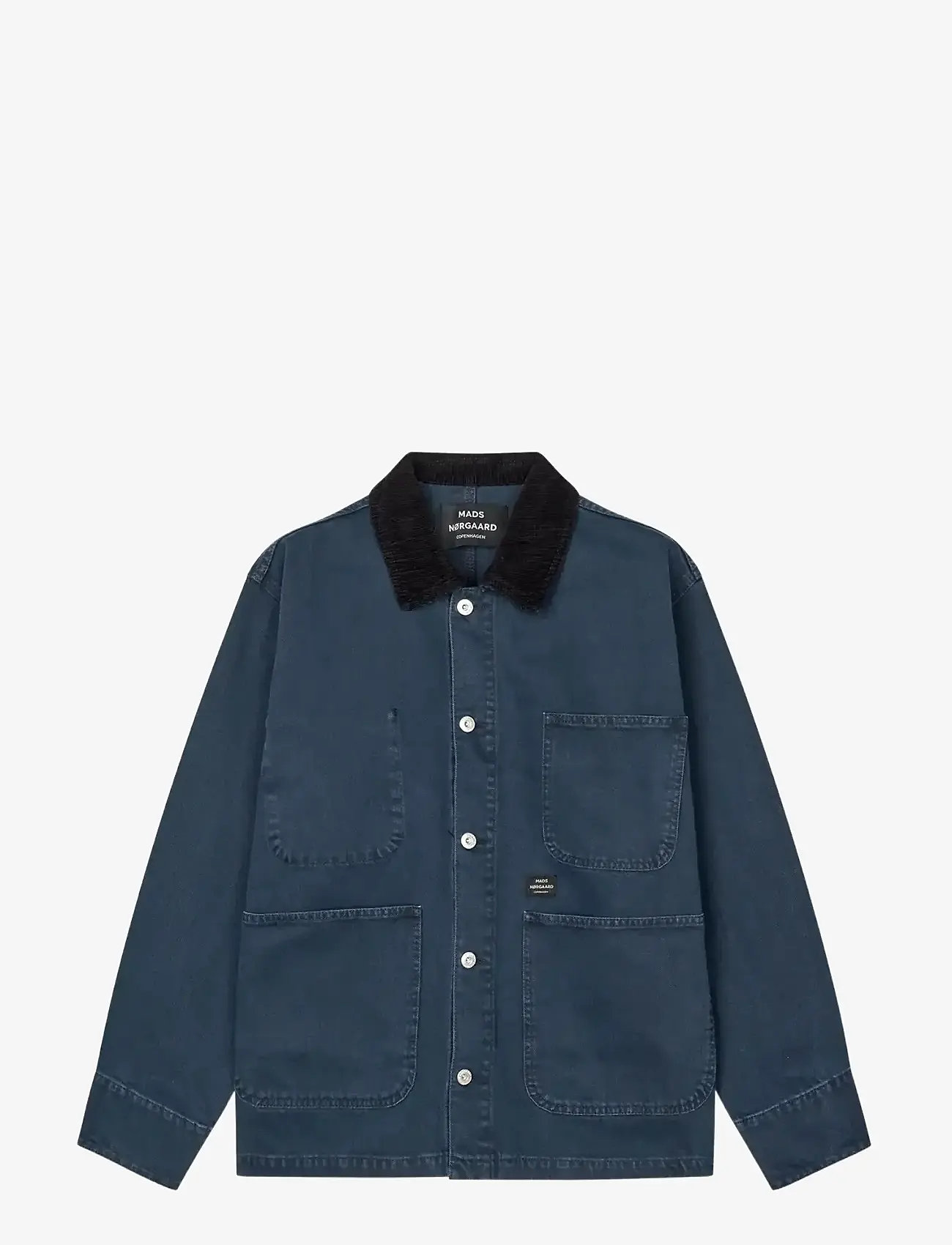 Mads Nørgaard - Soil Denim Chore Jacket - unlined denim jackets - parisian night - 1