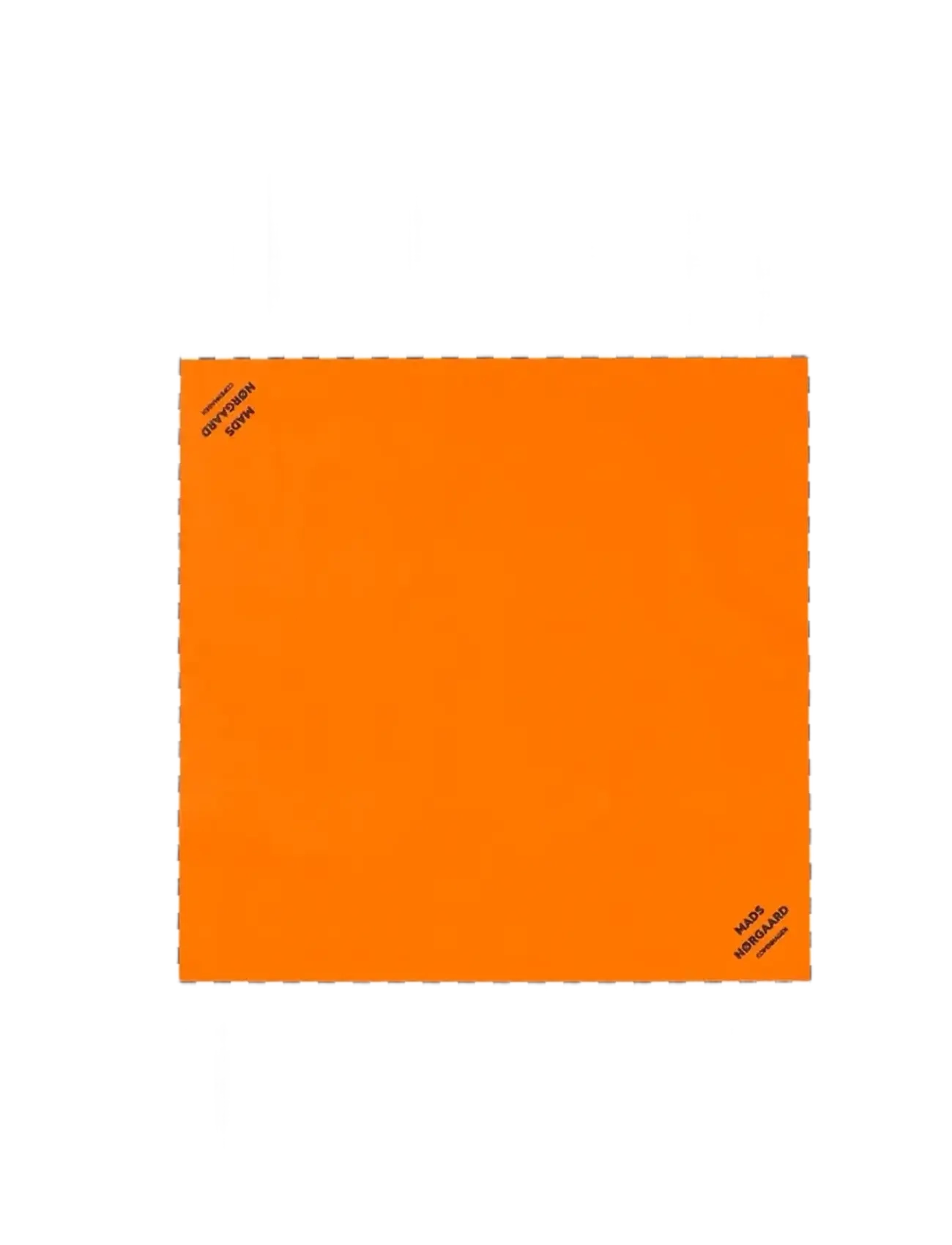 Mads Nørgaard Soft Cotton Block Scarf - Neuheiten - BLACK/WHITE / orange