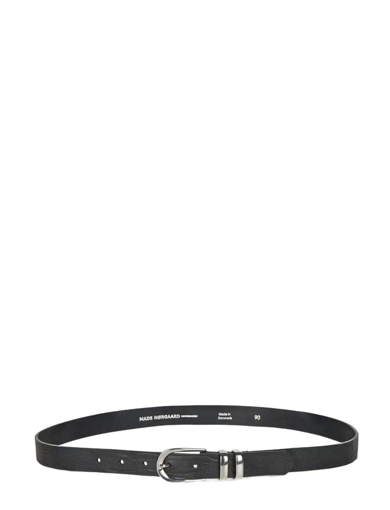 Mads Nørgaard Croc Berry Belt - Nyheter - BLACK / black