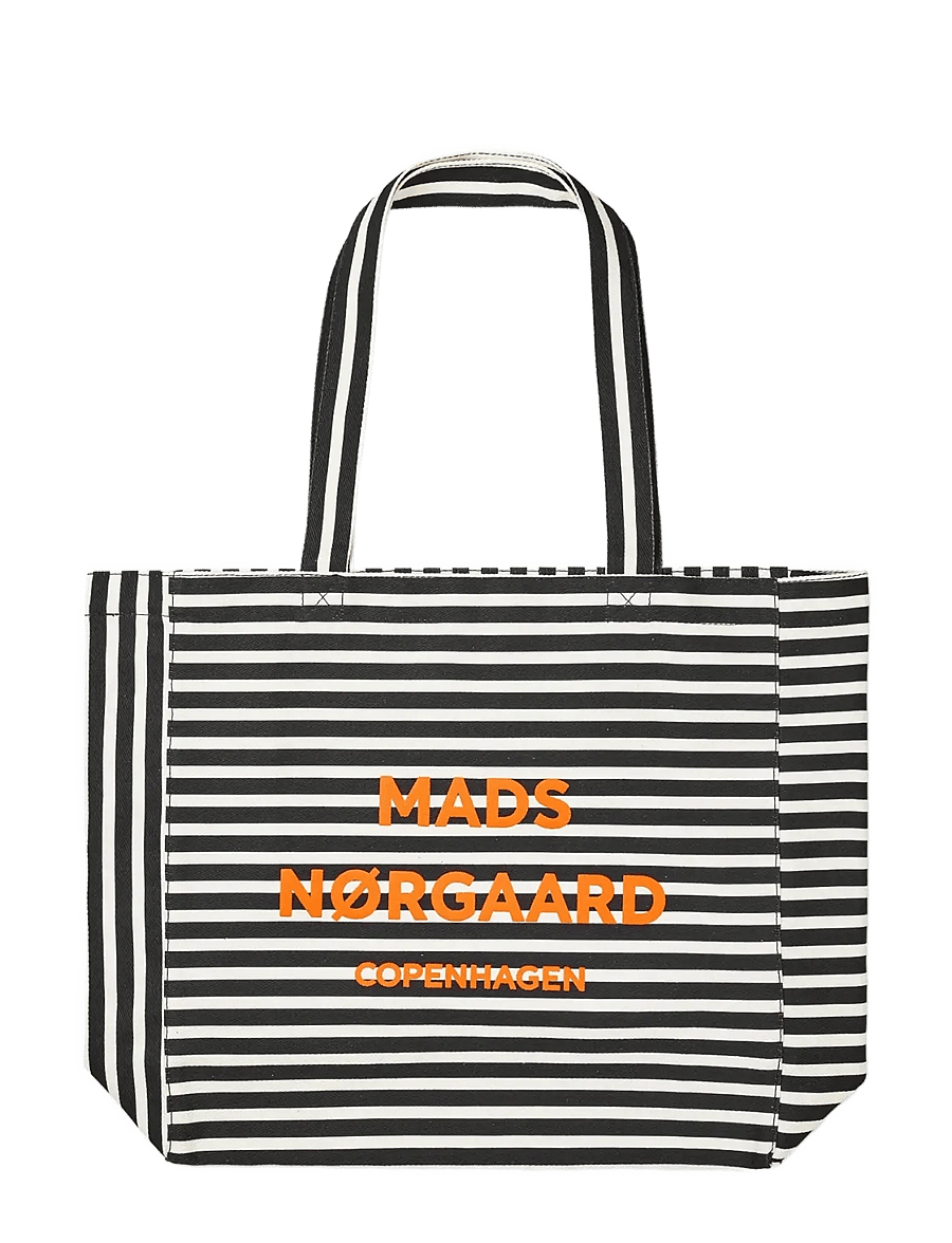 Mads Nørgaard - Boutiqno Athene AOP Bag - shoppere - black/white - 1