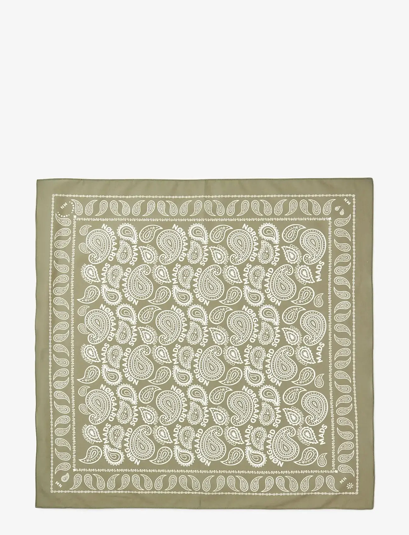 Mads Nørgaard - Soft Cotton Paisley Scarf Solid - modetrends - overland trek - 0