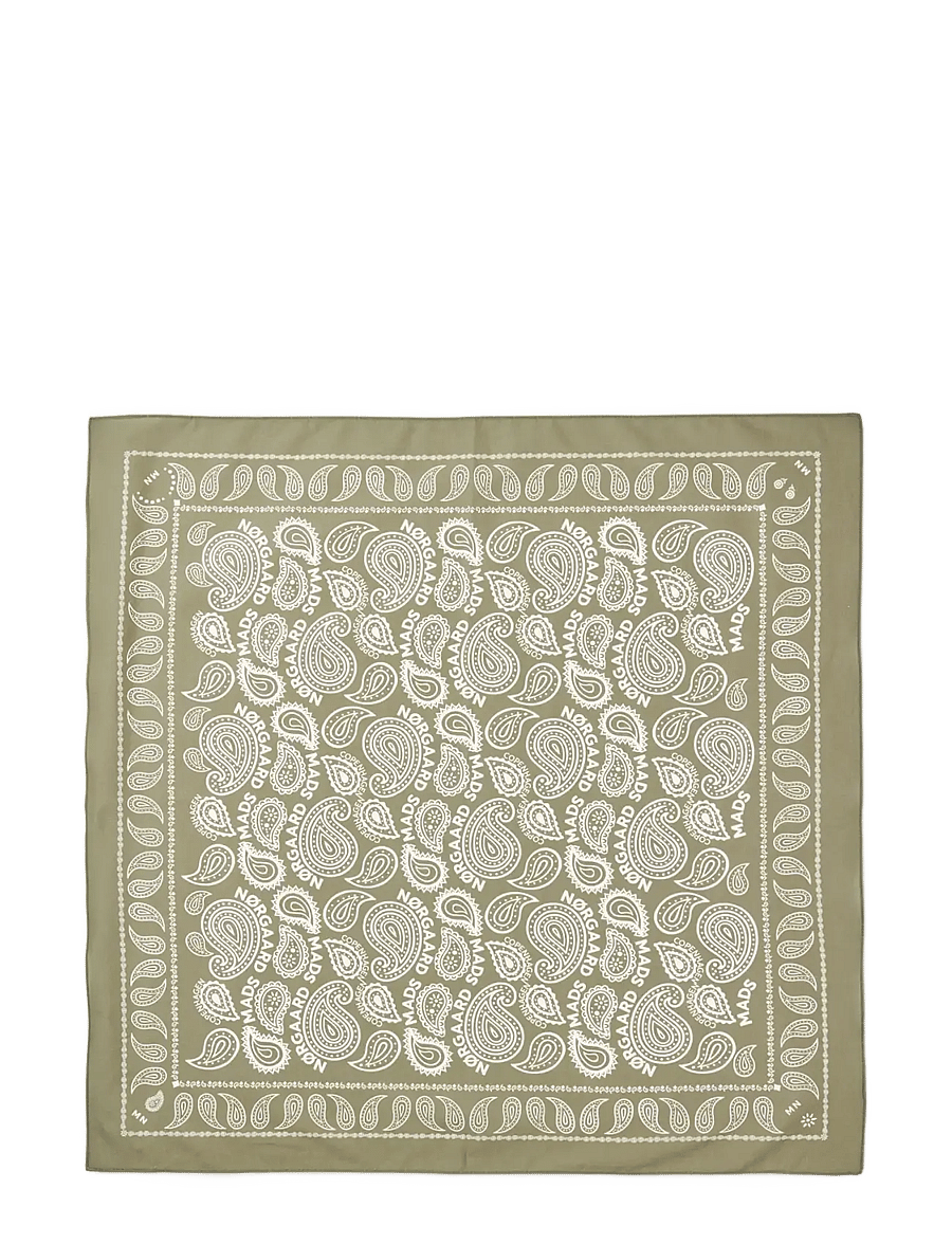 Mads Nørgaard - Soft Cotton Paisley Scarf Solid - modetrends - overland trek - 0
