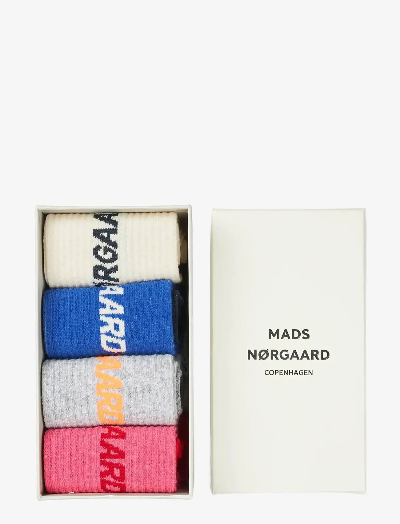 Mads Nørgaard - Sock Box Logo Stepper - crew-socken - sock box mix - 0