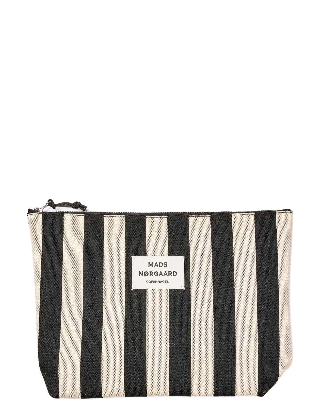 Mads Nørgaard Knit Stripe Hilden Toiletry Bag - Taschen - BLACK/WHITE / black