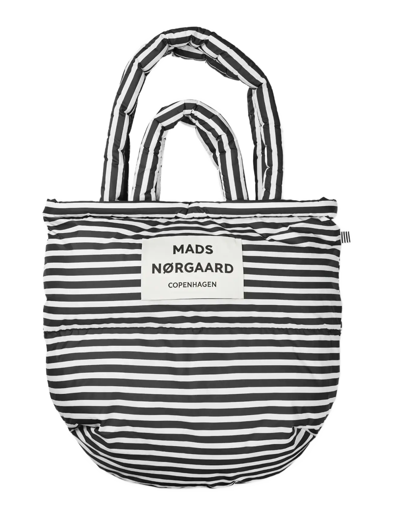 Mads Nørgaard Light Ripstop Pillow Bag AOP - Taschen - BLACK/WHITE / black