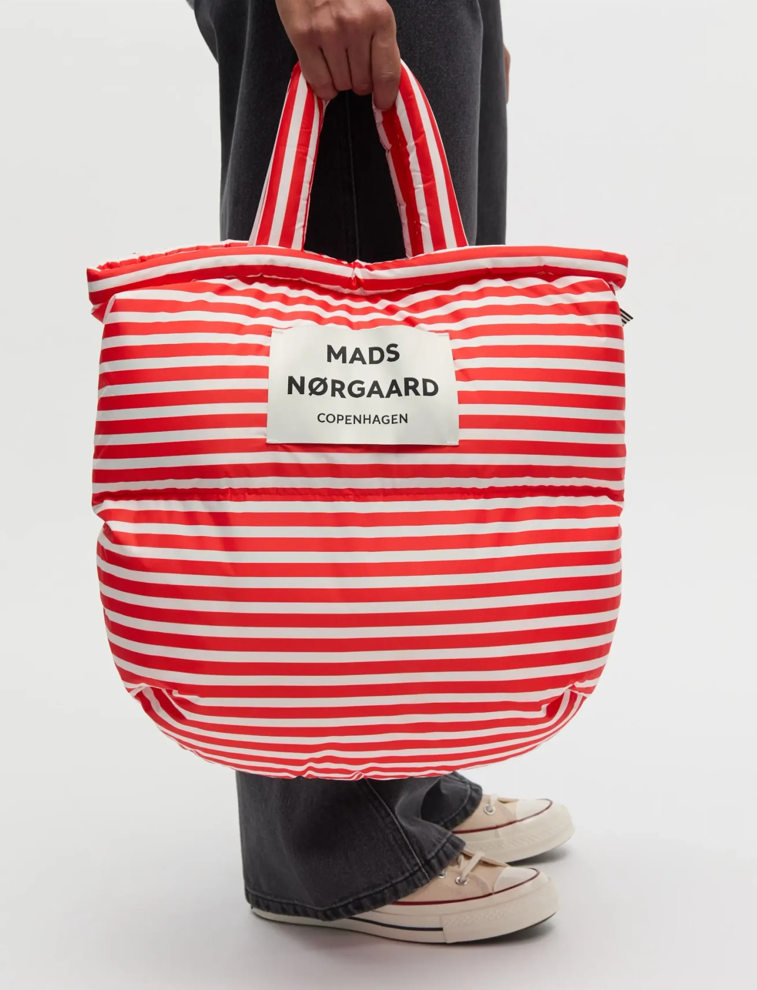 Mads Nørgaard Light Ripstop Pillow Bag Aop, One Size, Red, Tasker > Totes, Dame