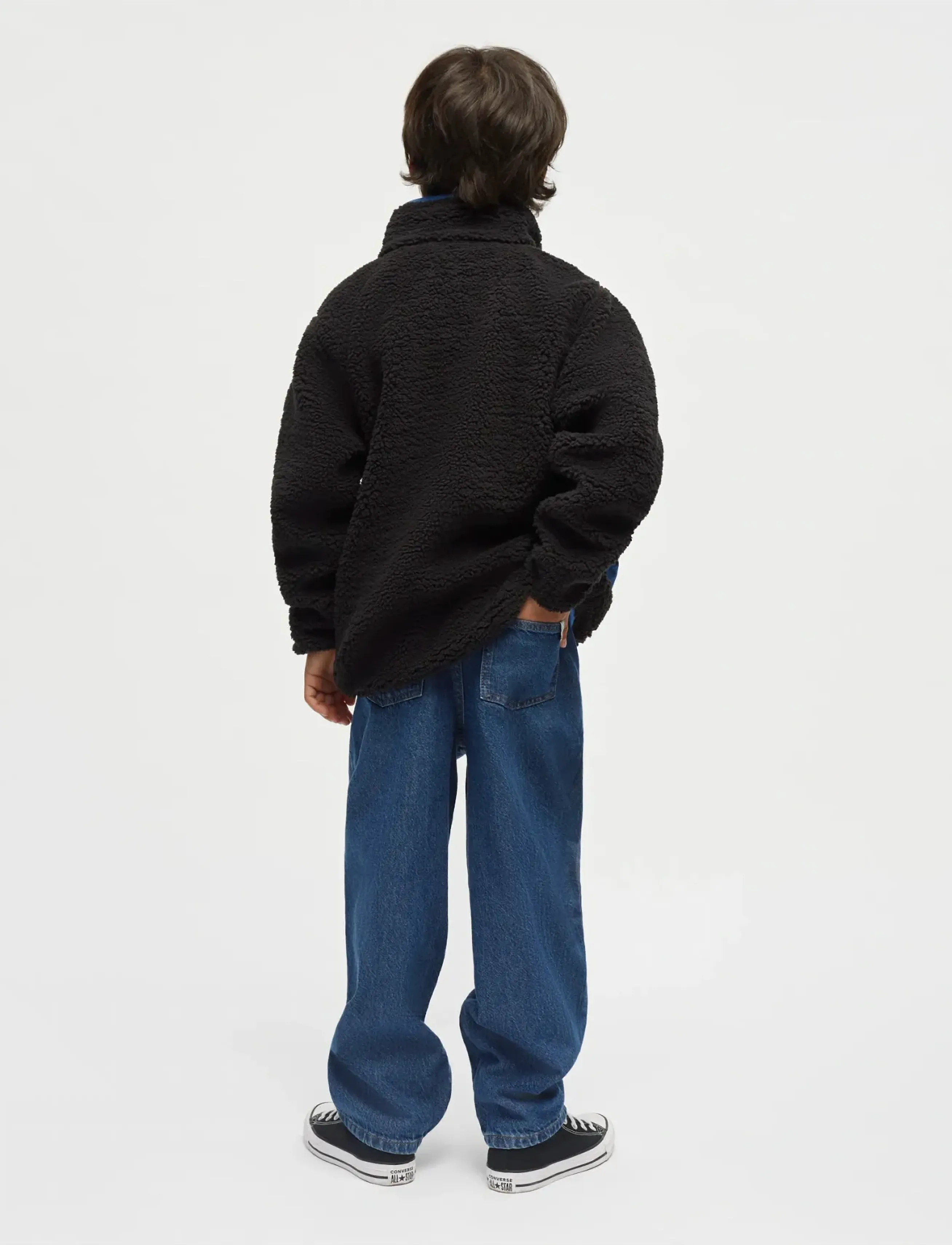 Mads Nørgaard - Teddy Fleece  Jeffo Jacket - fleece jackets - jet black - 3
