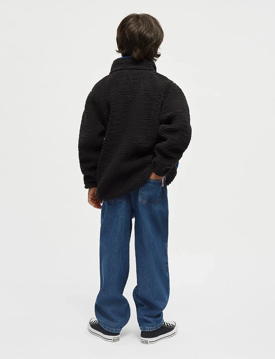 Mads Nørgaard - Teddy Fleece Jeffo Jacket - fleecejacken - jet black - 3