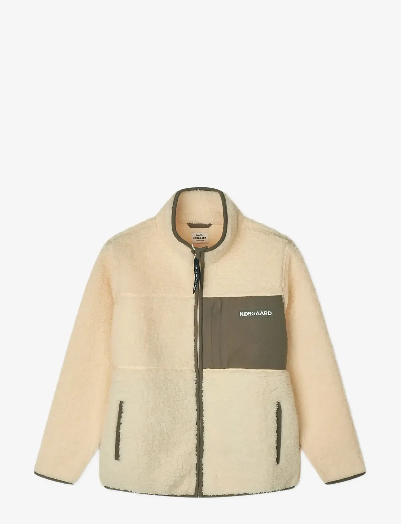 Mads Nørgaard - Teddy Fleece  Jeffo Jacket - fliisjakid - vanilla custard - 1