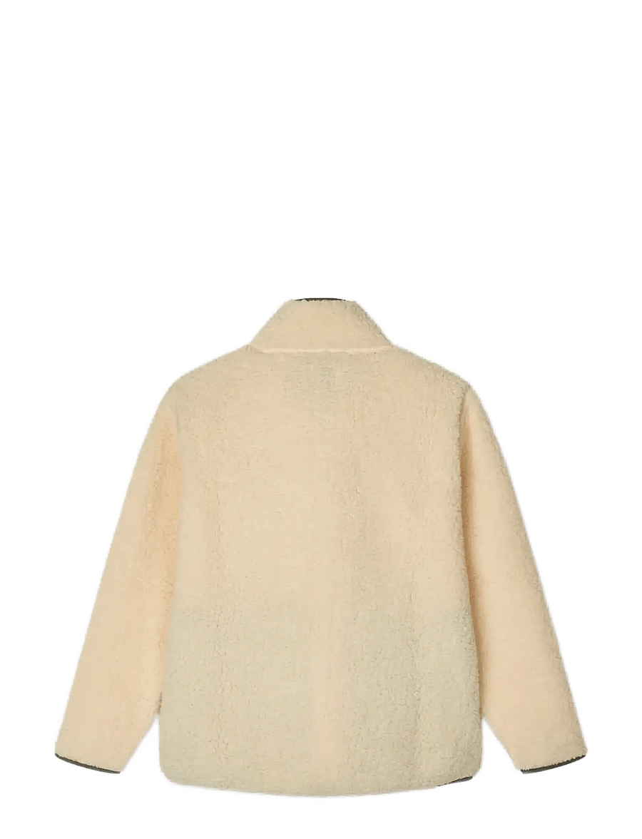 Mads Nørgaard - Teddy Fleece Jeffo Jacket - fleecejakker - vanilla custard - 2