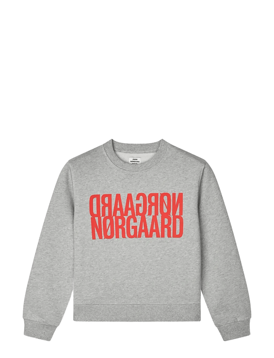 Mads Nørgaard - Original Sweat Talinka Sweatshirt - sweatshirts - grey melange - 0