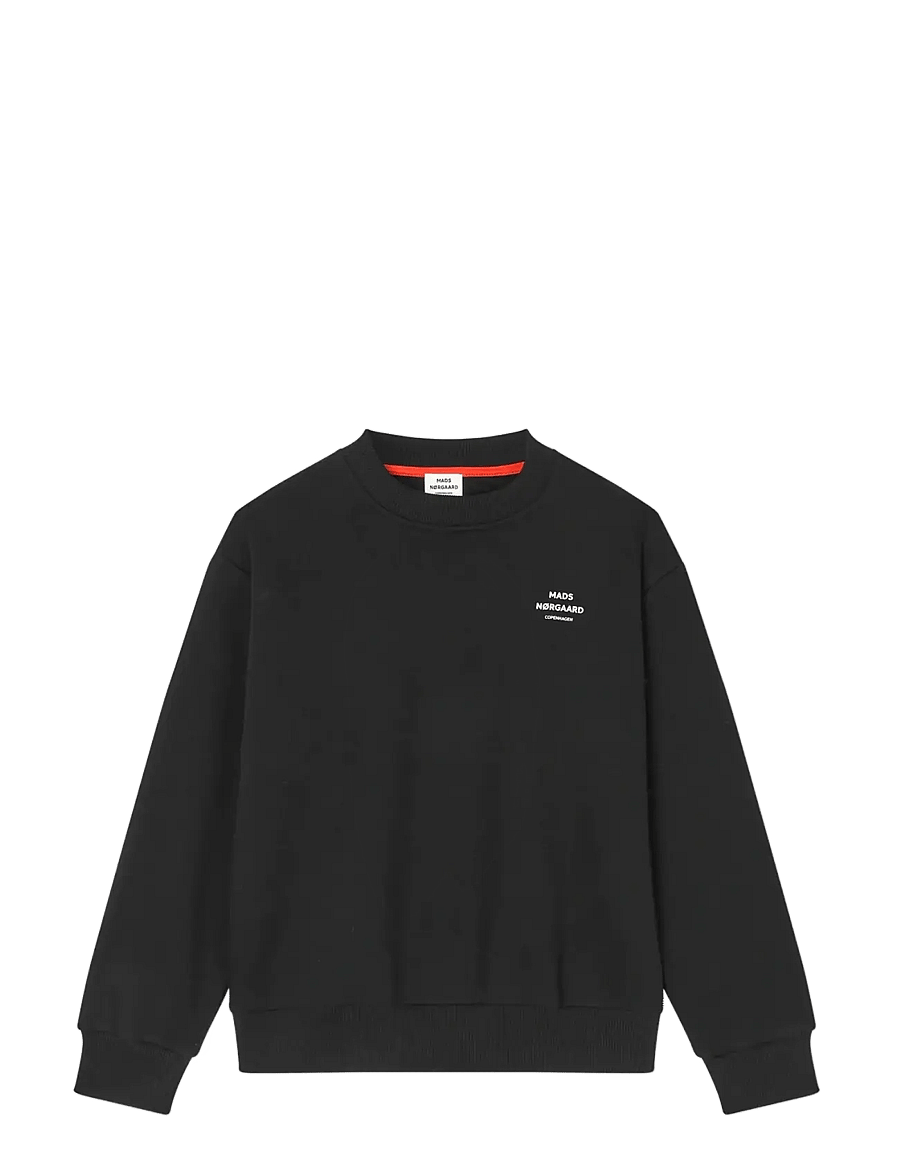 Mads Nørgaard - Mix Sweat Sonar Sweatshirt - sweatshirts - jet black - 0