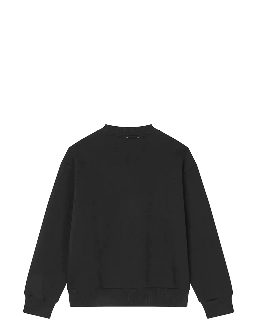 Mads Nørgaard - Mix Sweat Sonar Sweatshirt - sweatshirts - jet black - 1