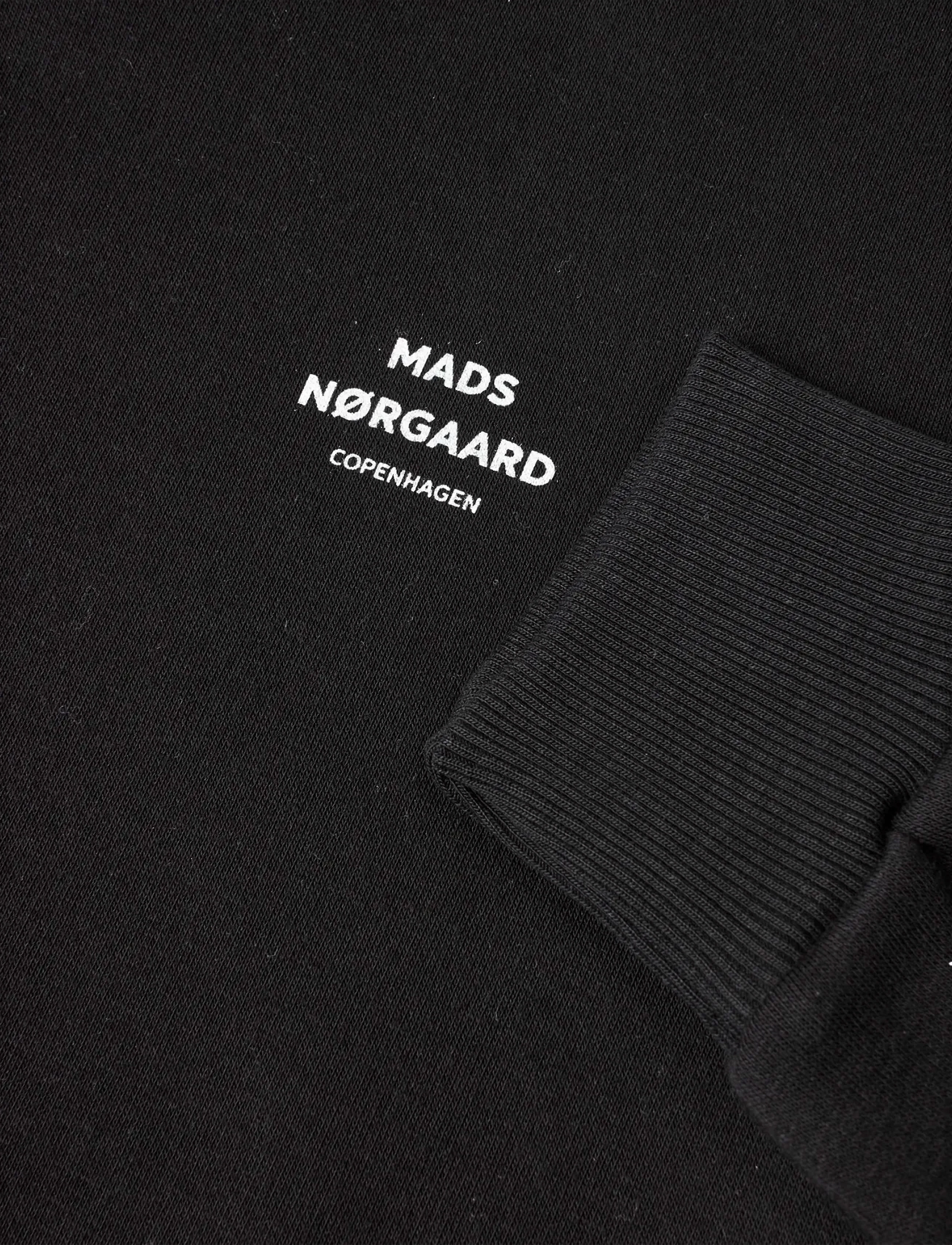 Mads Nørgaard - Mix Sweat Sonar Sweatshirt - sweatshirts - jet black - 2
