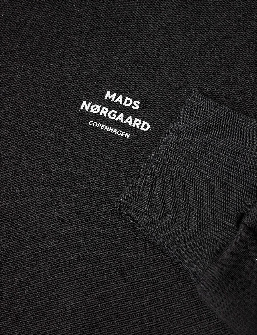 Mads Nørgaard - Mix Sweat Sonar Sweatshirt - sweatshirts - jet black - 2