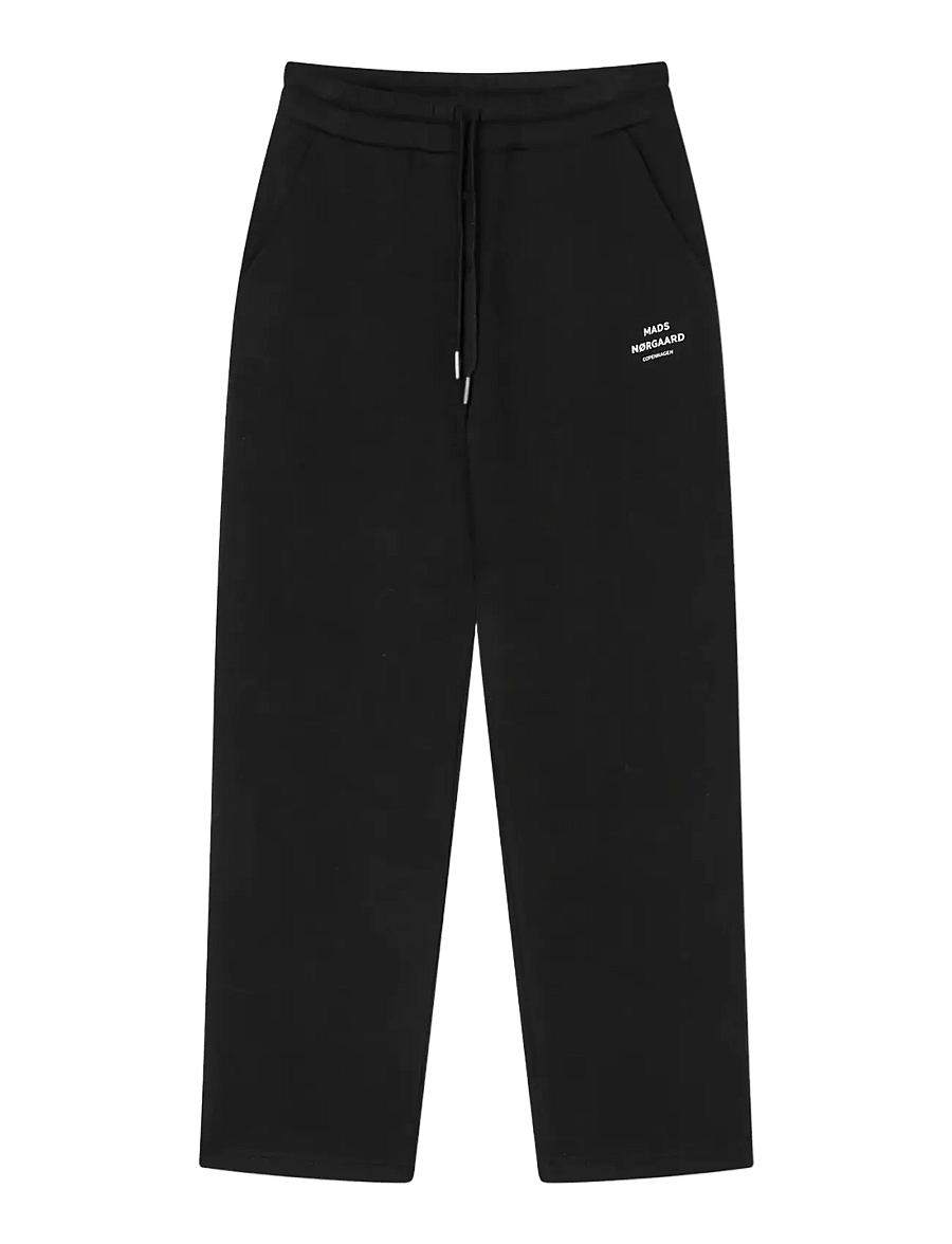 Mads Nørgaard - Mix Sweat Phil Pants - mjukisbyxor - jet black - 1