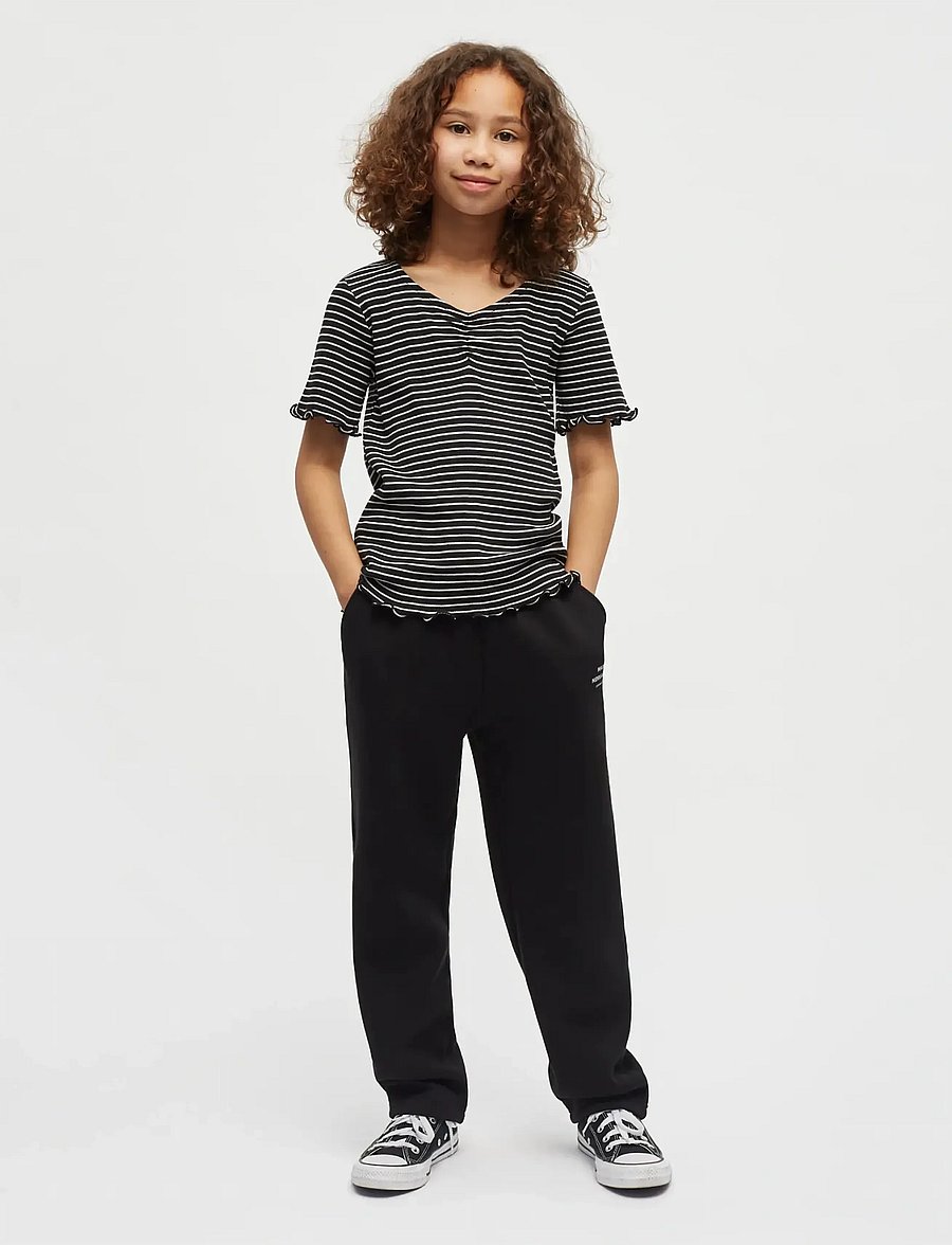 Mads Nørgaard - Mix Sweat Phil Pants - mjukisbyxor - jet black - 0
