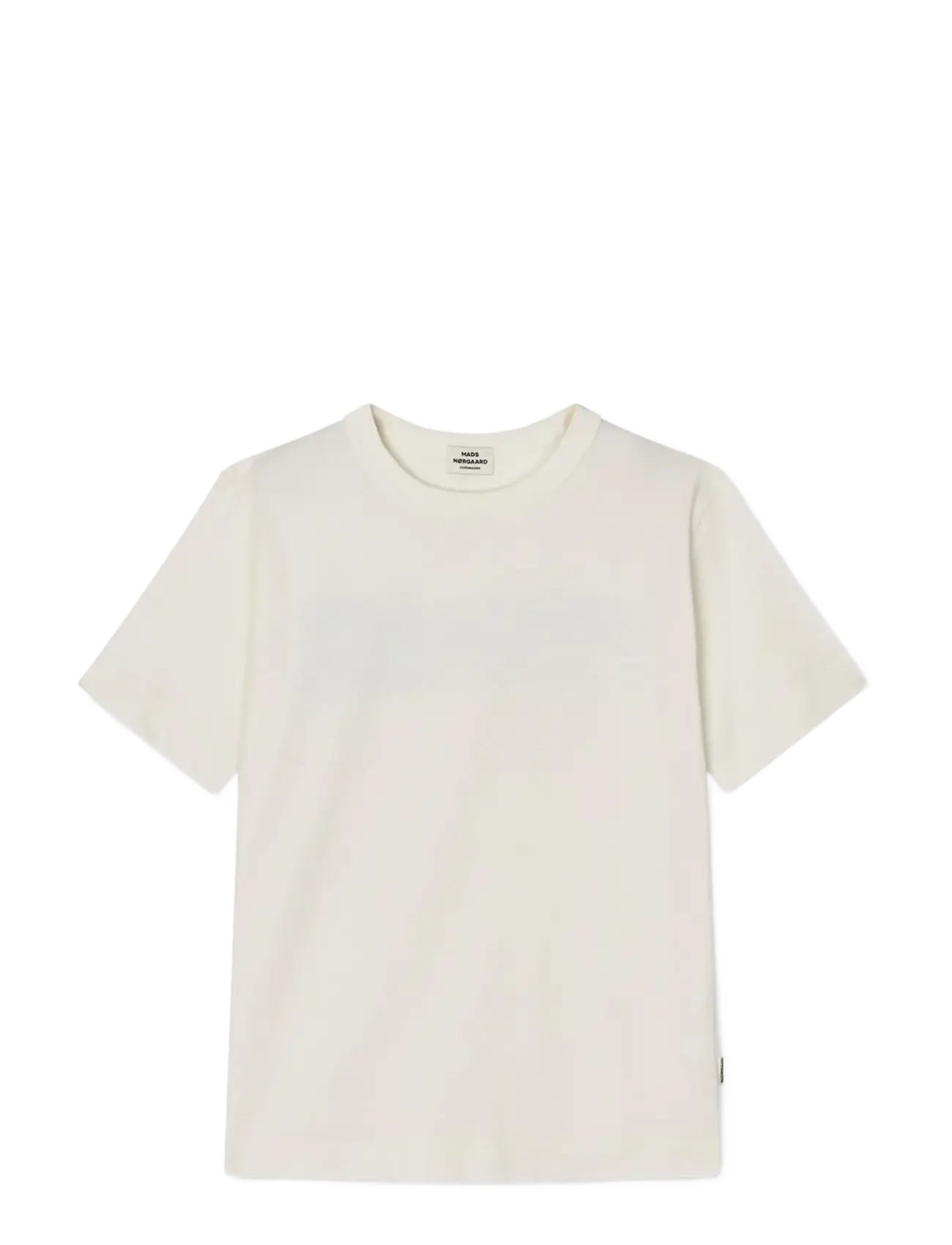 Mads Nørgaard Dry Single Theo Tee - Teens 140-176 - SNOW WHITE / cream