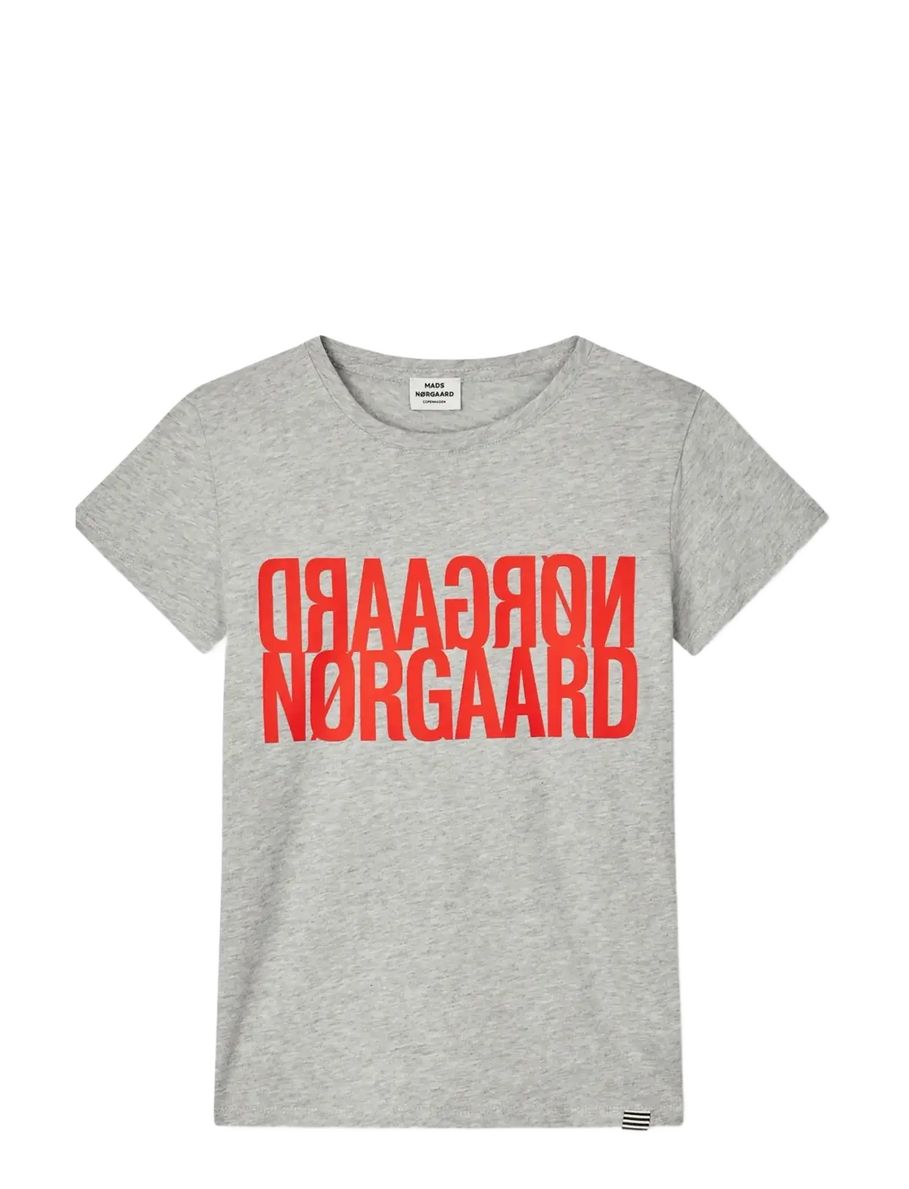 Mads Nørgaard Single Cotton Tuvina Tee - Mads Nørgaard - GREY MELANGE / grey