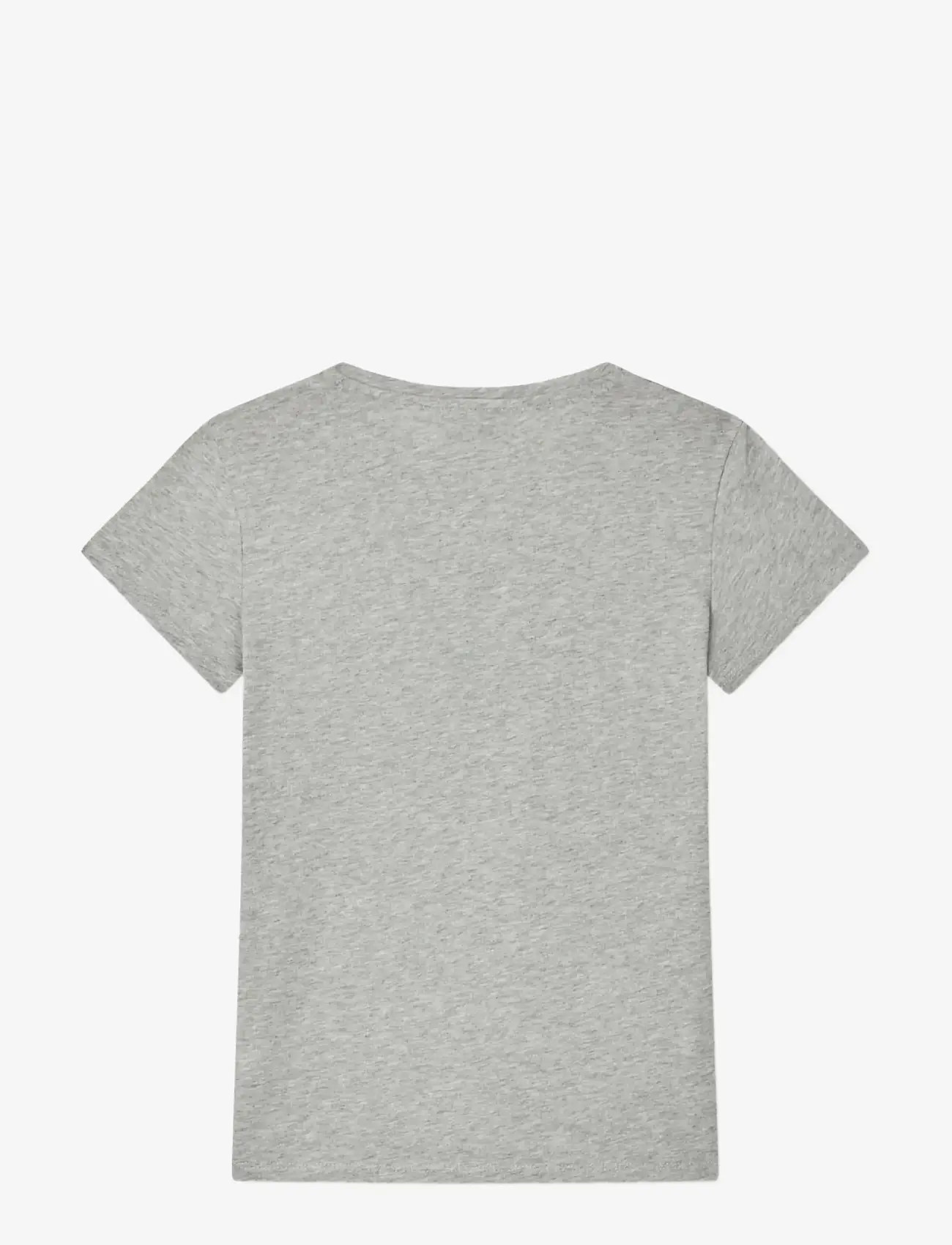 Mads Nørgaard - Single Cotton Tuvina Tee - kortärmade t-shirts - grey melange - 2