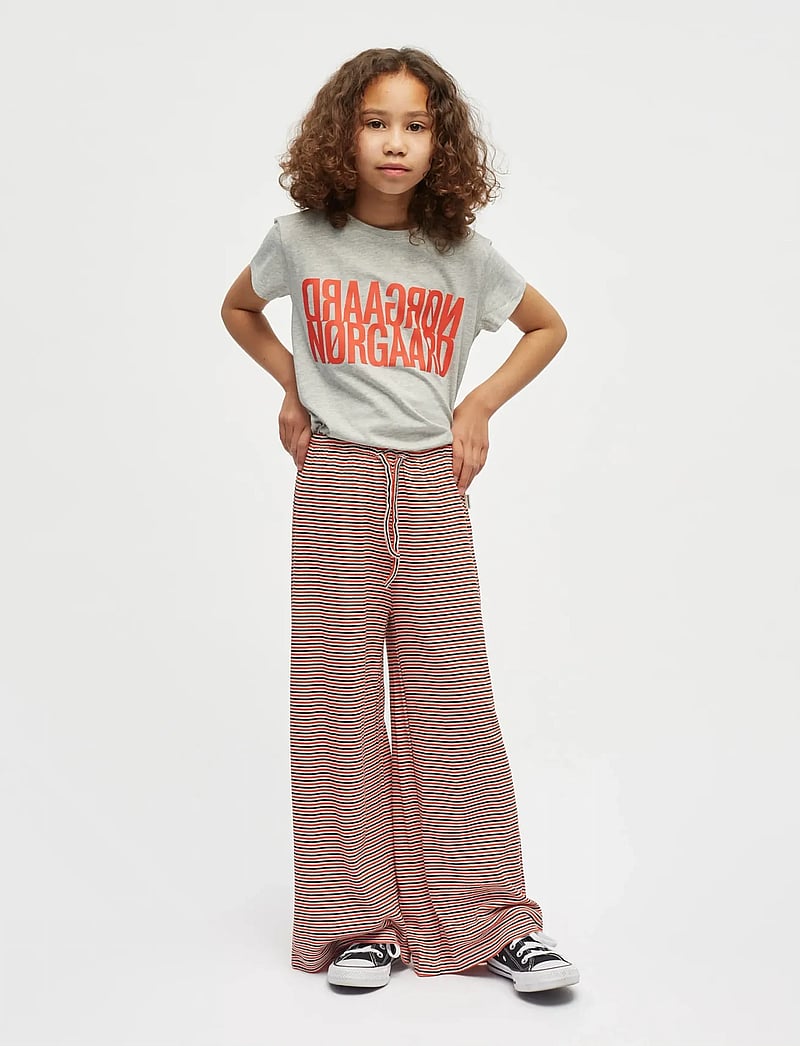 Mads Nørgaard - Single Cotton Tuvina Tee - kurzärmelige - grey melange - 0